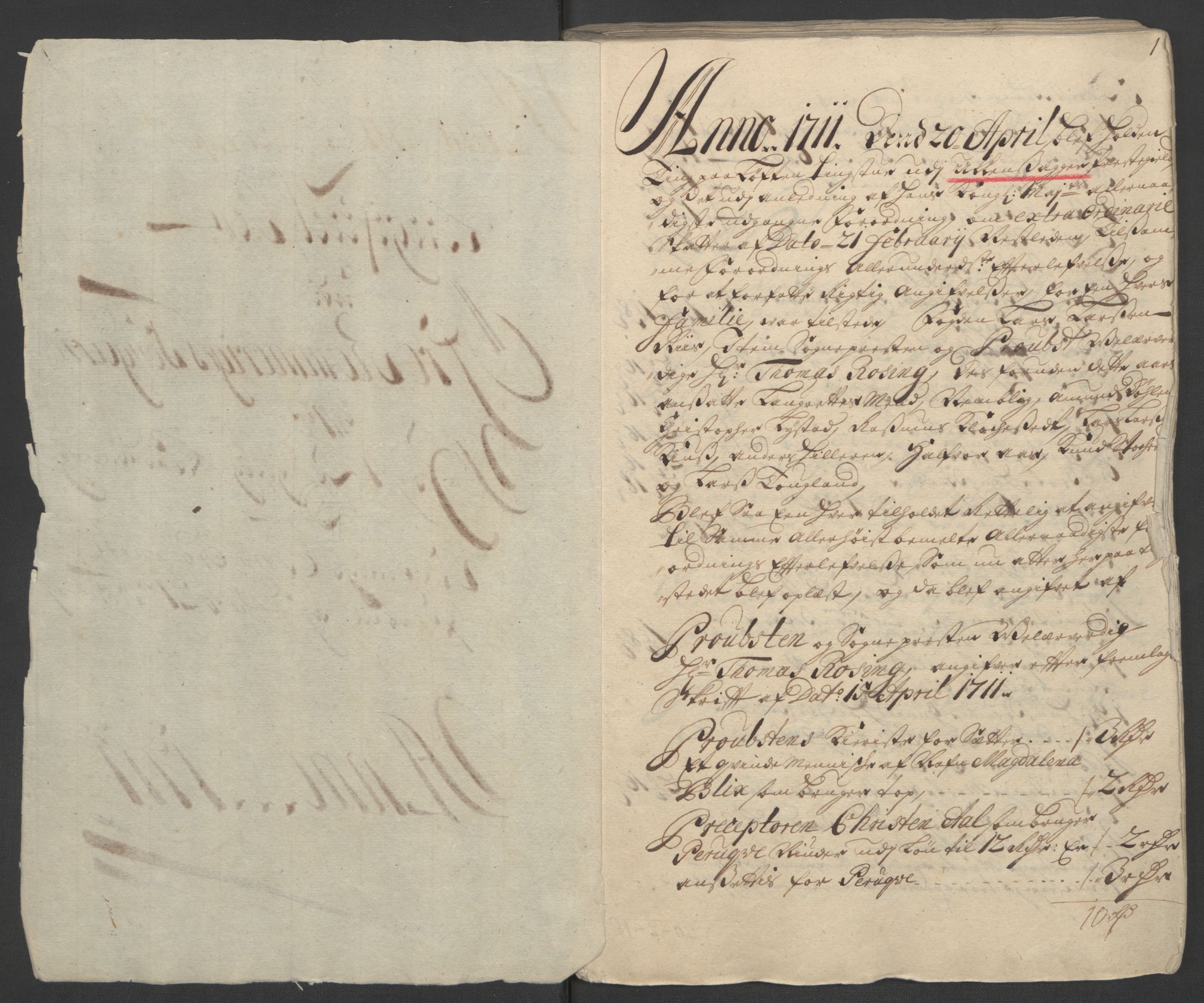 Rentekammeret inntil 1814, Reviderte regnskaper, Fogderegnskap, RA/EA-4092/R12/L0721: Fogderegnskap Øvre Romerike, 1711, p. 4
