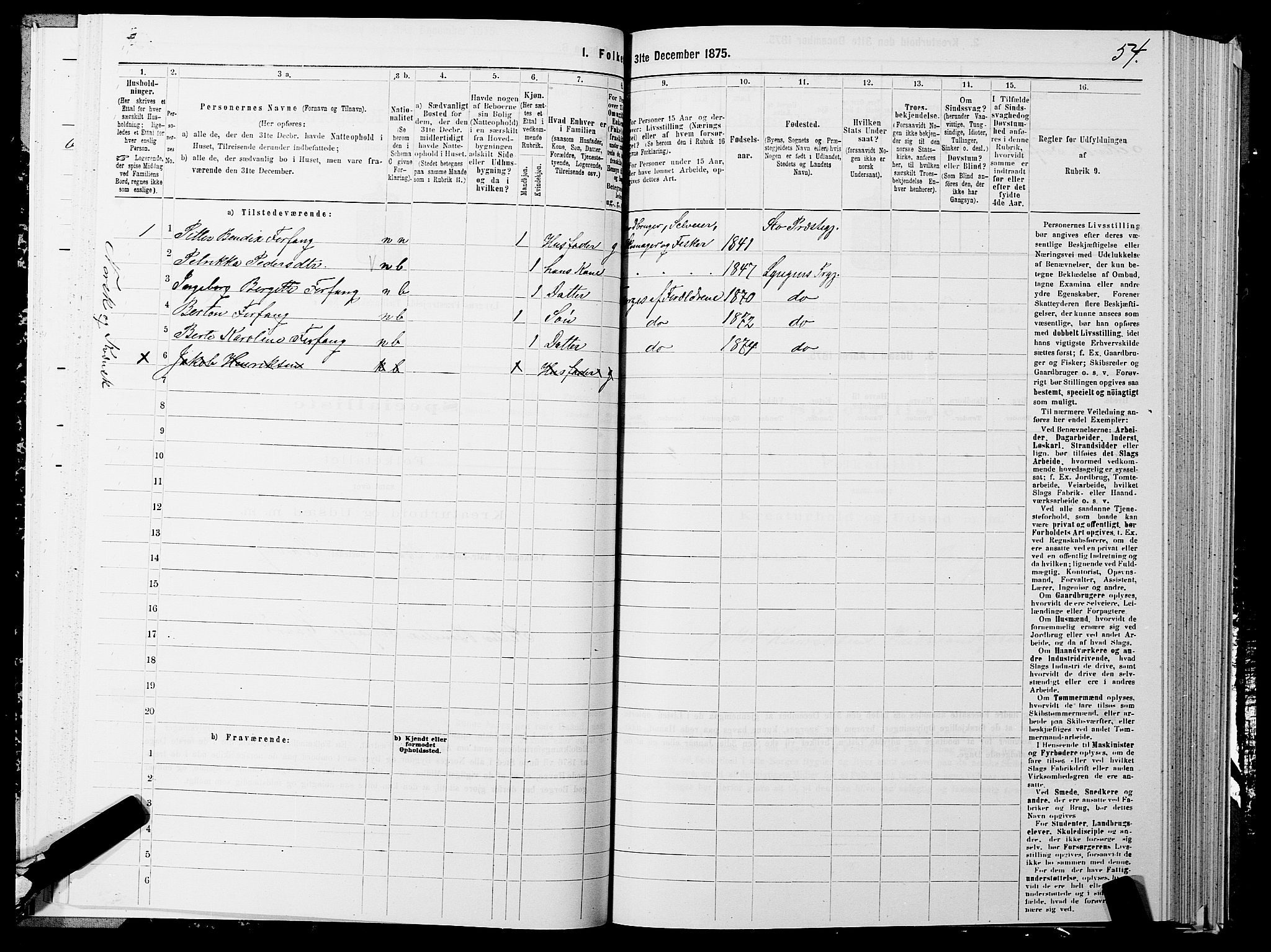 SATØ, 1875 census for 1938P Lyngen, 1875, p. 5054
