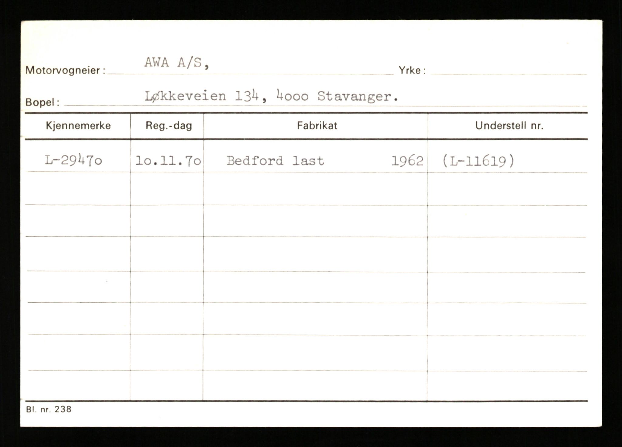 Stavanger trafikkstasjon, SAST/A-101942/0/H/L0002: Askildsen - Berge, 1930-1971, p. 1049