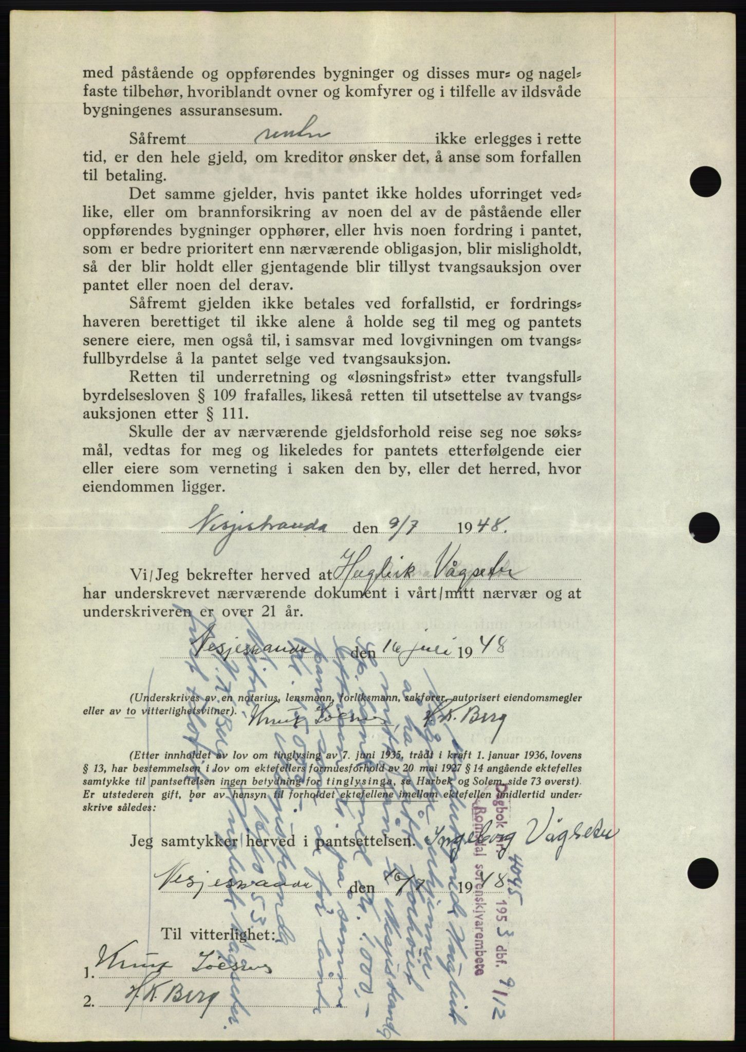 Romsdal sorenskriveri, AV/SAT-A-4149/1/2/2C: Mortgage book no. B4, 1948-1949, Diary no: : 1950/1948