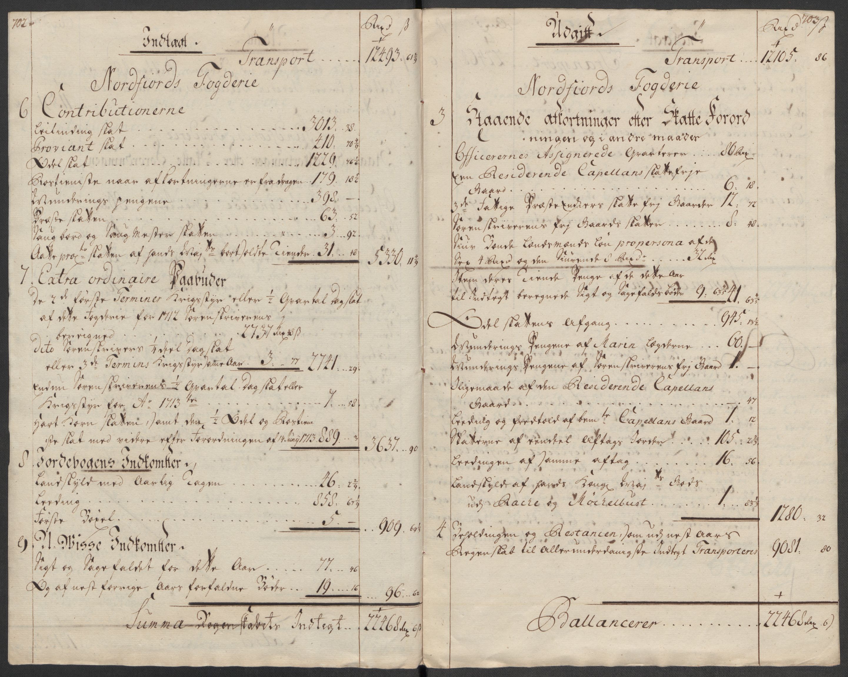Rentekammeret inntil 1814, Reviderte regnskaper, Fogderegnskap, AV/RA-EA-4092/R53/L3437: Fogderegnskap Sunn- og Nordfjord, 1713, p. 18