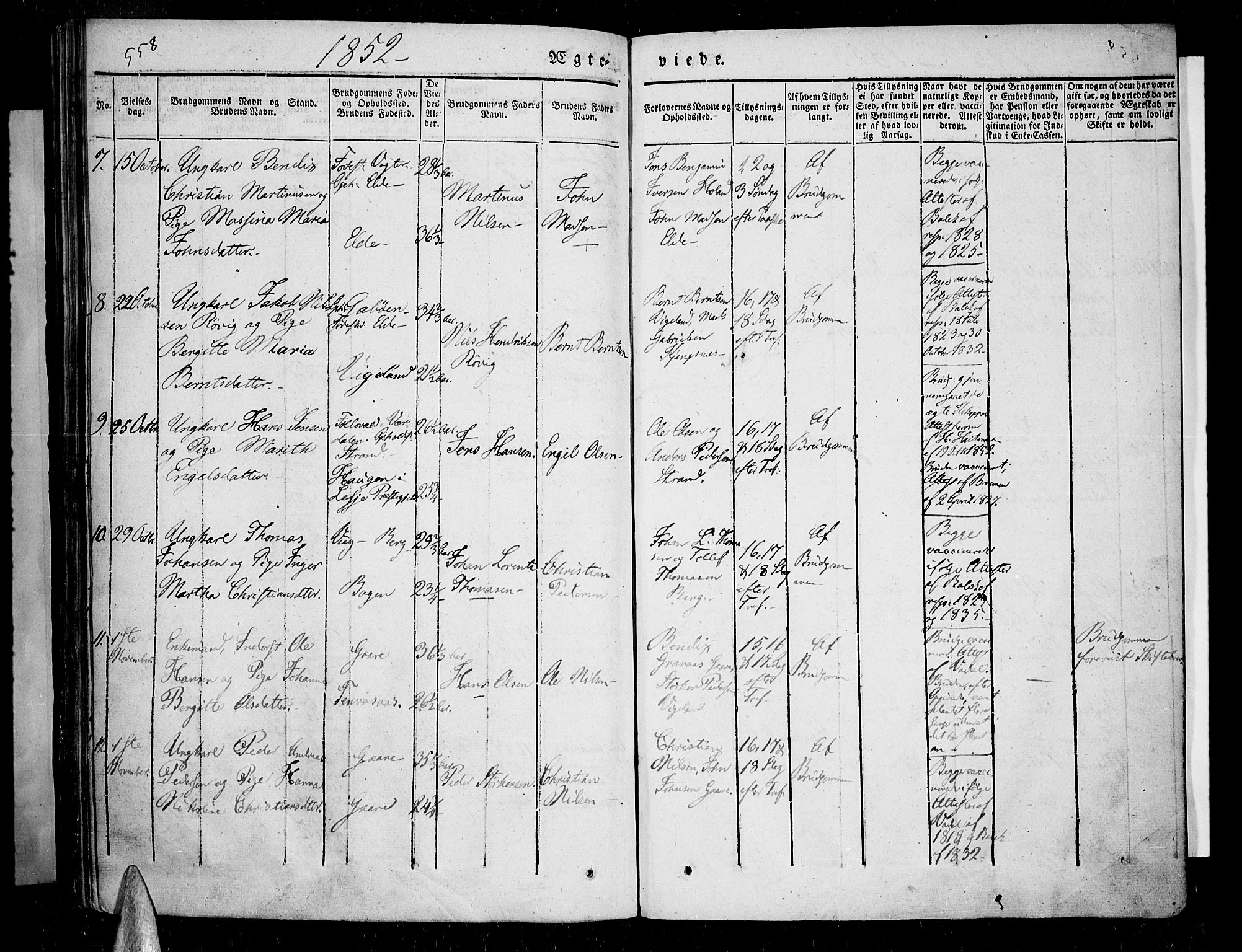 Kvæfjord sokneprestkontor, AV/SATØ-S-1323/G/Ga/Gaa/L0003kirke: Parish register (official) no. 3, 1830-1857, p. 558