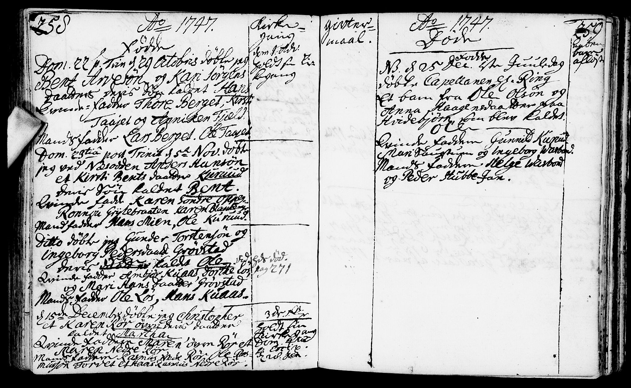 Nesodden prestekontor Kirkebøker, AV/SAO-A-10013/F/Fa/L0001: Parish register (official) no. I 1, 1709-1750, p. 258-259