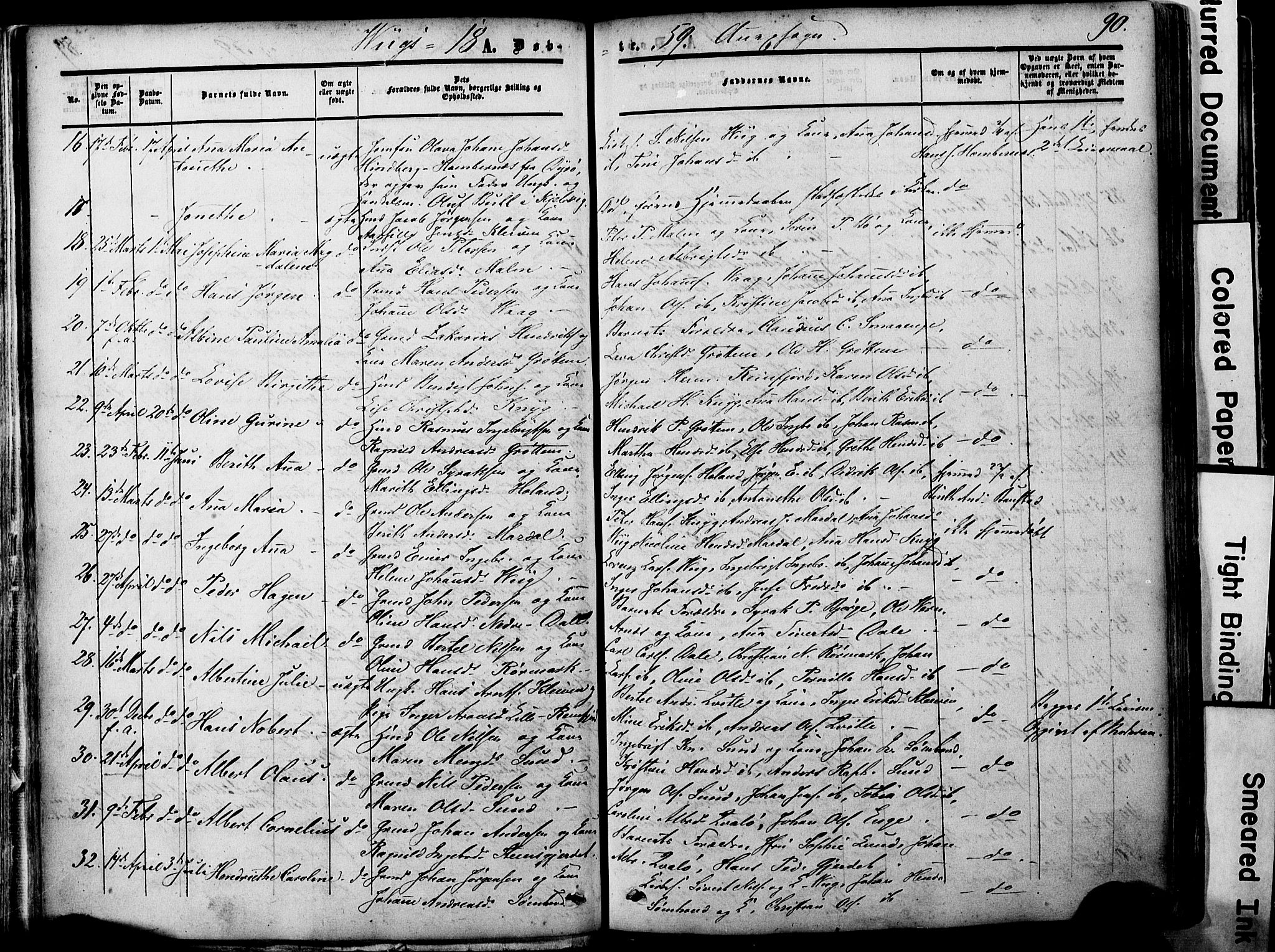 Ministerialprotokoller, klokkerbøker og fødselsregistre - Nordland, AV/SAT-A-1459/812/L0176: Parish register (official) no. 812A05, 1834-1874, p. 90