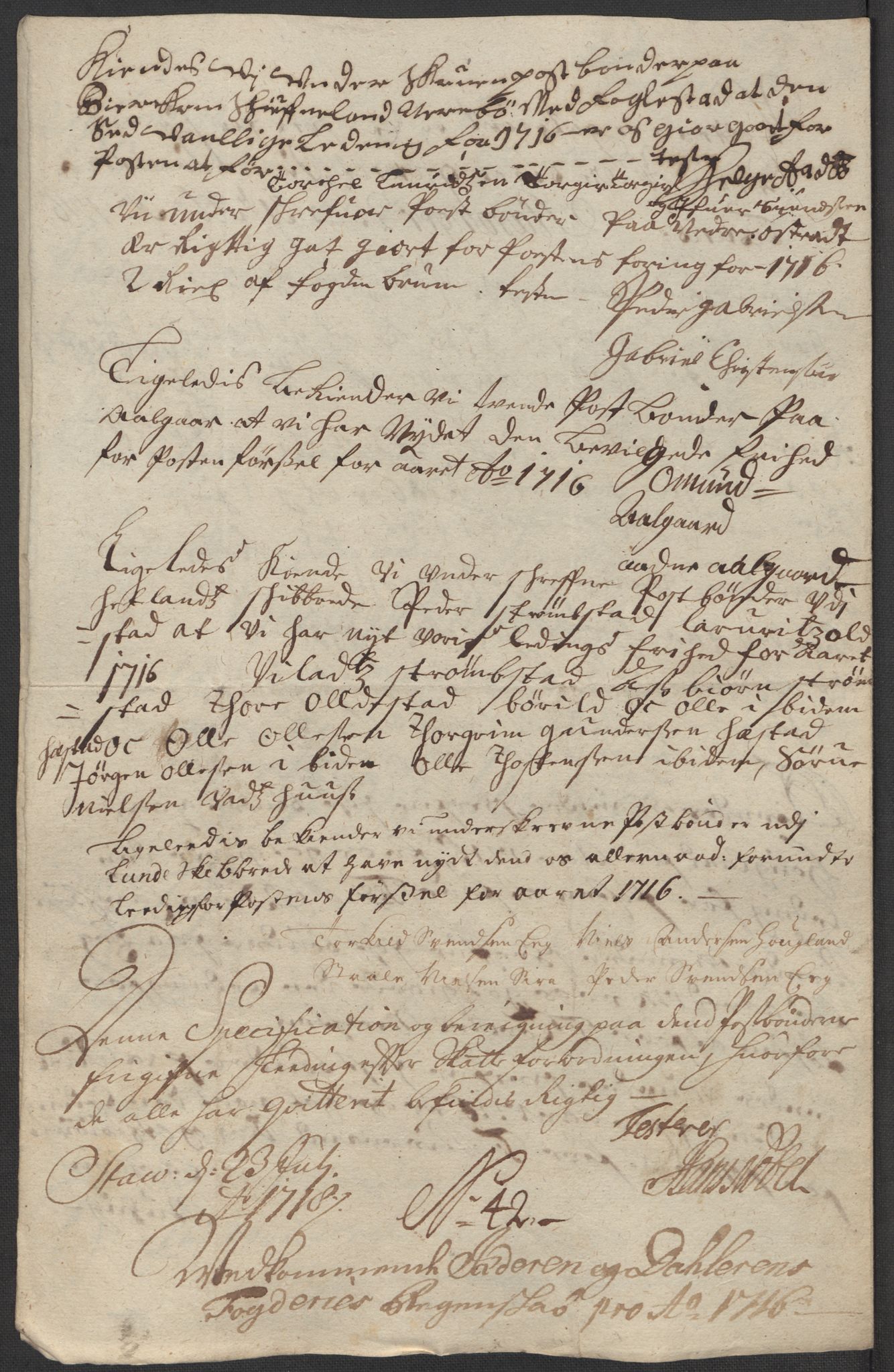 Rentekammeret inntil 1814, Reviderte regnskaper, Fogderegnskap, RA/EA-4092/R46/L2740: Fogderegnskap Jæren og Dalane, 1715-1716, p. 436
