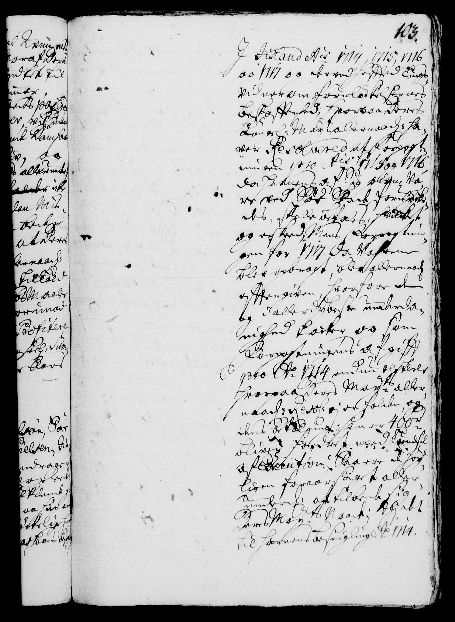 Rentekammeret, Kammerkanselliet, RA/EA-3111/G/Gh/Gha/L0003: Norsk ekstraktmemorialprotokoll, sak. 600-765 (merket RK 53.48), 1720-1721, p. 103