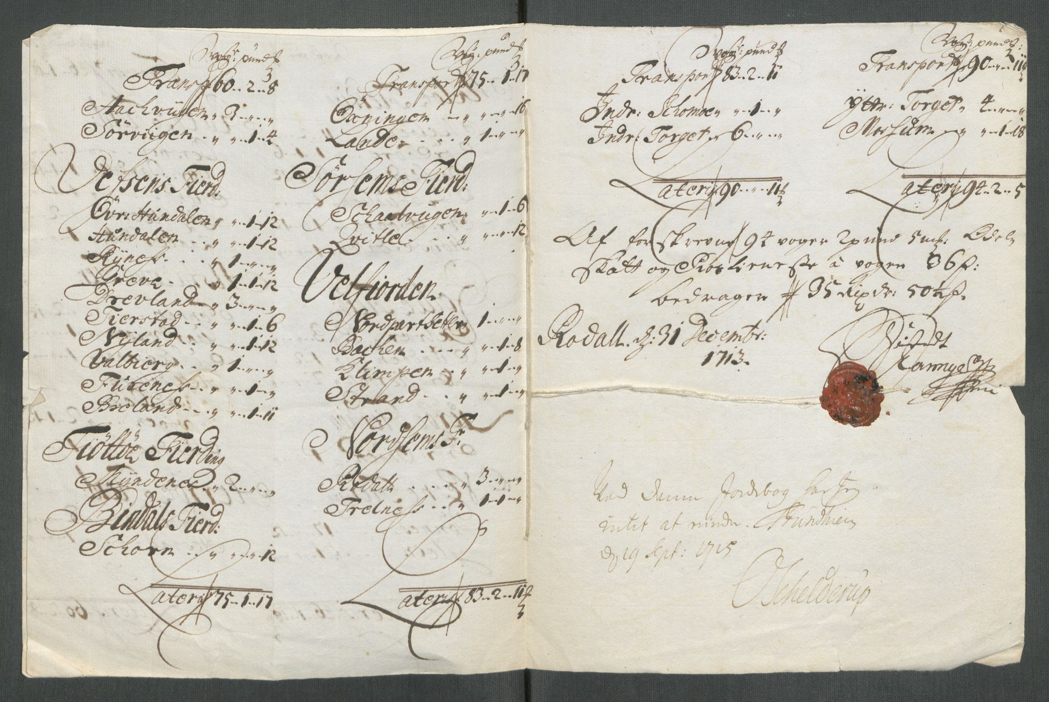 Rentekammeret inntil 1814, Reviderte regnskaper, Fogderegnskap, AV/RA-EA-4092/R65/L4512: Fogderegnskap Helgeland, 1712-1713, p. 455