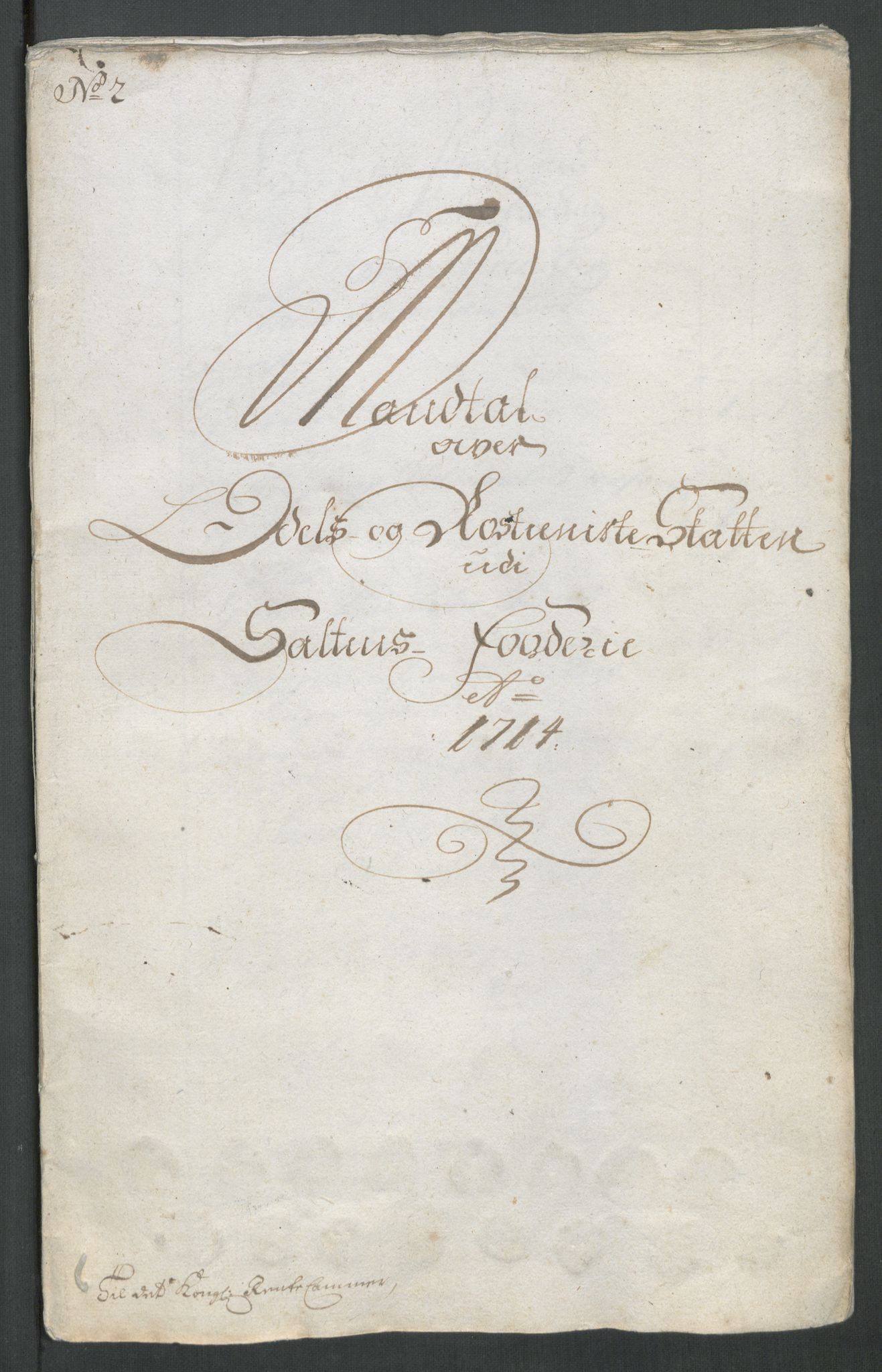 Rentekammeret inntil 1814, Reviderte regnskaper, Fogderegnskap, AV/RA-EA-4092/R66/L4584: Fogderegnskap Salten, 1714, p. 63