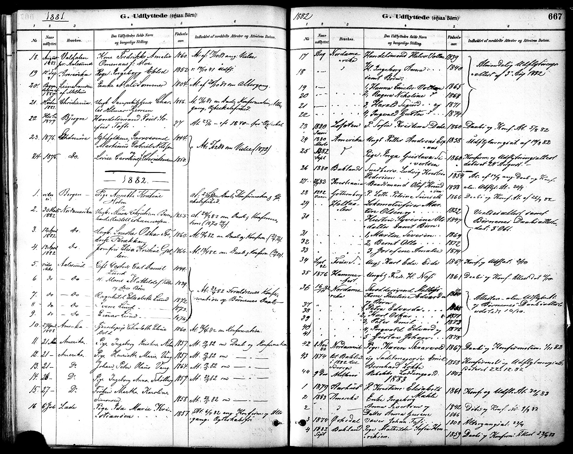Ministerialprotokoller, klokkerbøker og fødselsregistre - Sør-Trøndelag, SAT/A-1456/601/L0058: Parish register (official) no. 601A26, 1877-1891, p. 667