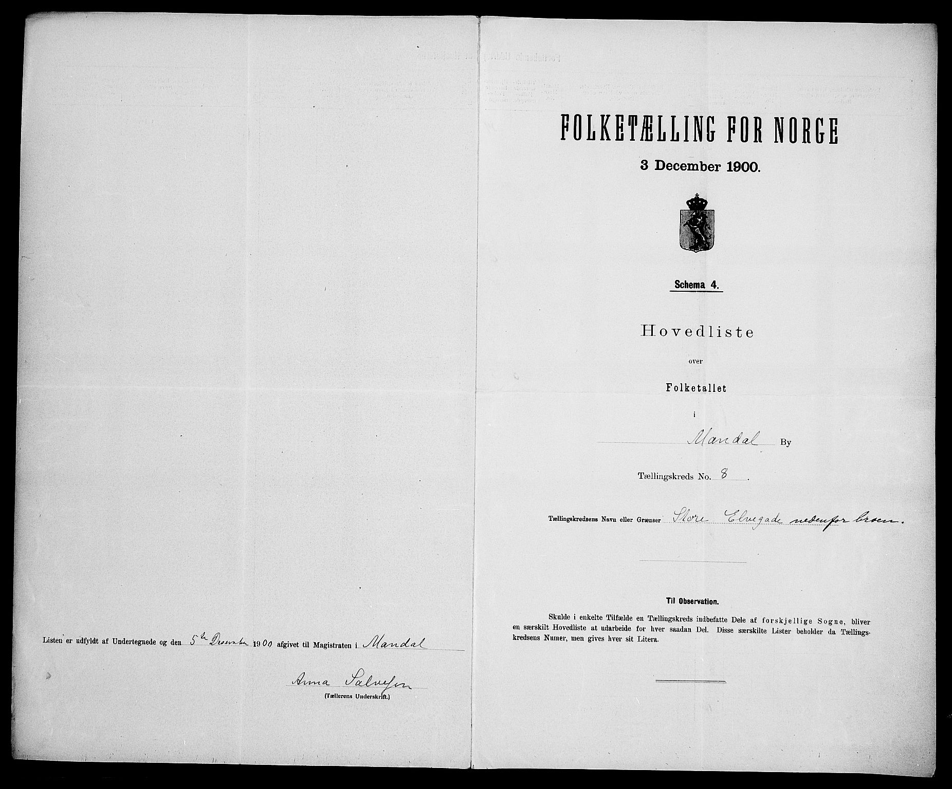 SAK, 1900 census for Mandal, 1900, p. 35