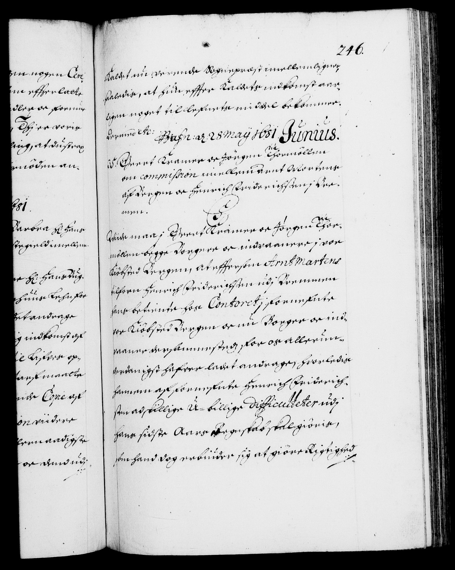 Danske Kanselli 1572-1799, AV/RA-EA-3023/F/Fc/Fca/Fcab/L0012: Norske tegnelser (mikrofilm), 1670-1683, p. 246a