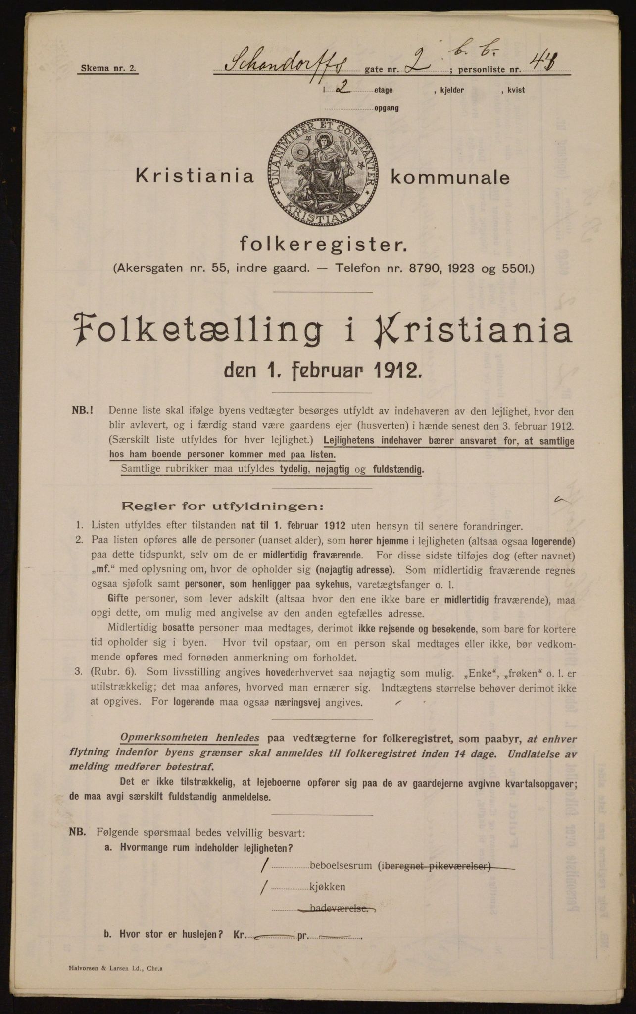 OBA, Municipal Census 1912 for Kristiania, 1912, p. 89687