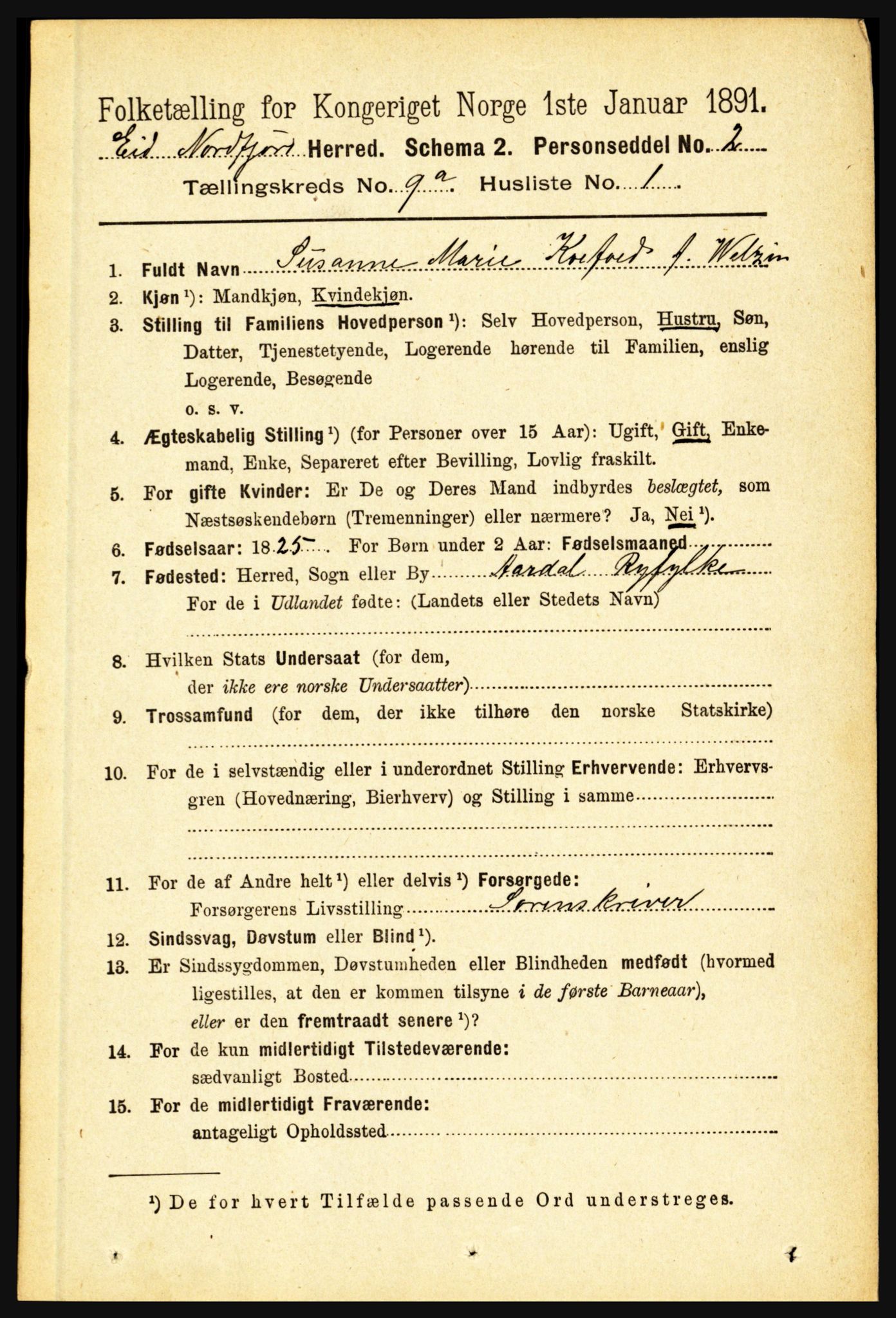 RA, 1891 census for 1443 Eid, 1891, p. 2191