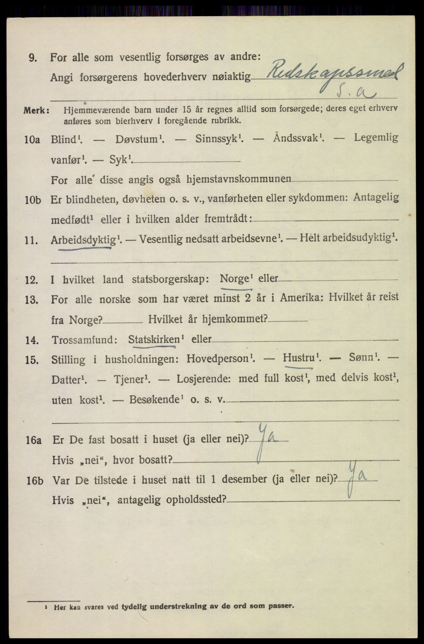 SAH, 1920 census for Eidskog, 1920, p. 6712