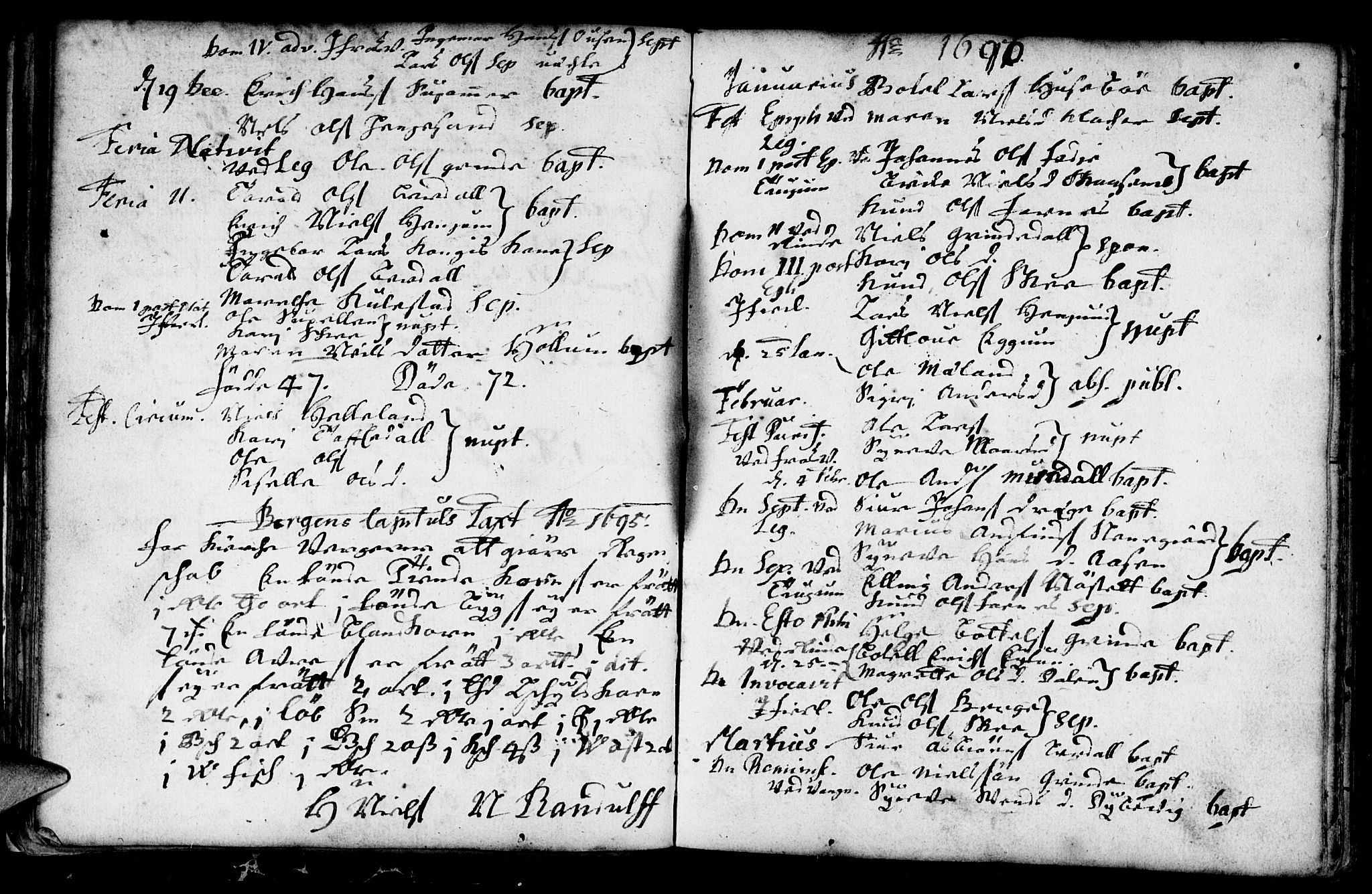 Leikanger sokneprestembete, AV/SAB-A-81001/H/Haa/Haaa/L0001: Parish register (official) no. A 1, 1690-1734, p. 21