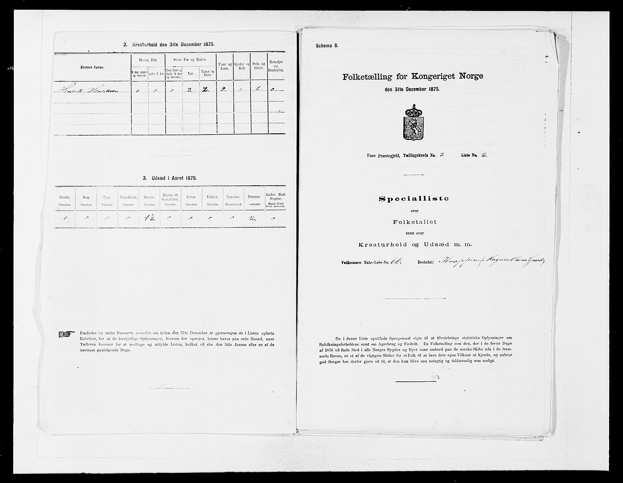 SAB, 1875 census for 1249P Fana, 1875, p. 318