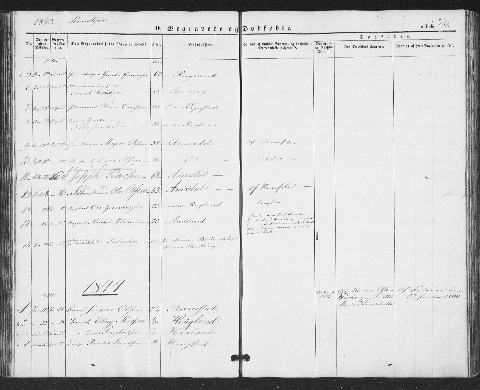 Hå sokneprestkontor, AV/SAST-A-101801/001/30BA/L0007: Parish register (official) no. A 6, 1842-1855, p. 131