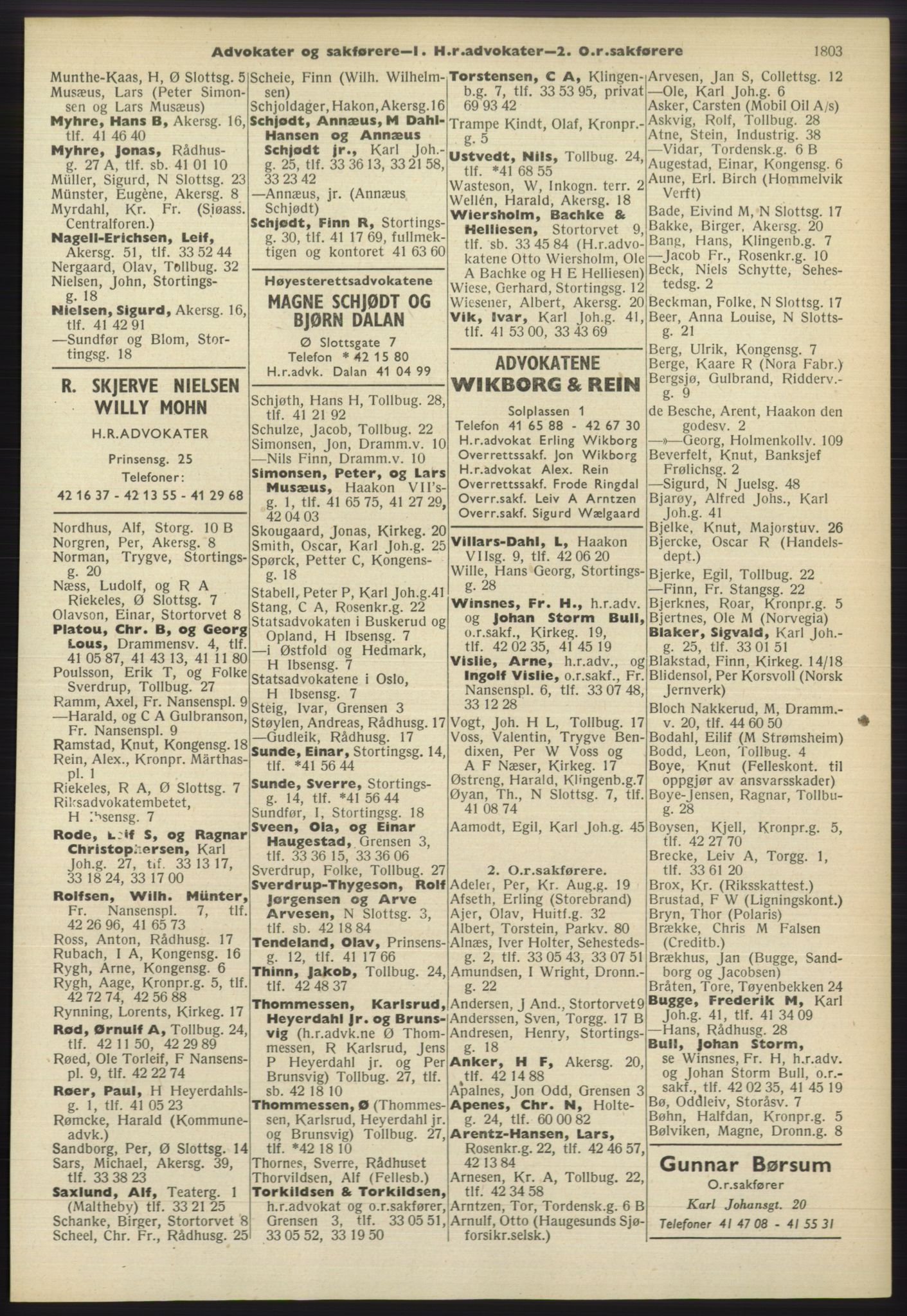 Kristiania/Oslo adressebok, PUBL/-, 1960-1961, p. 1803