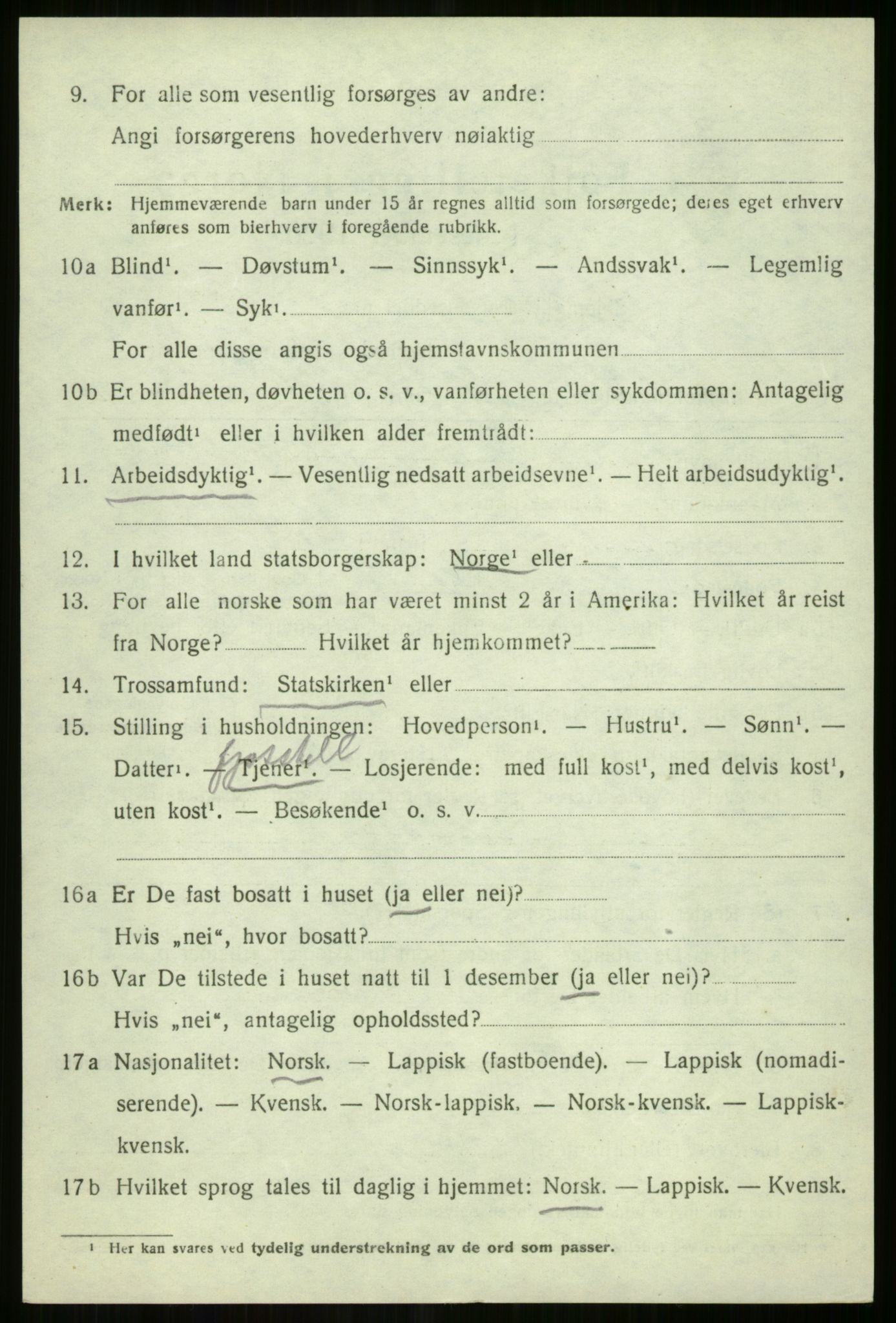 SATØ, 1920 census for Tromsøysund, 1920, p. 10741