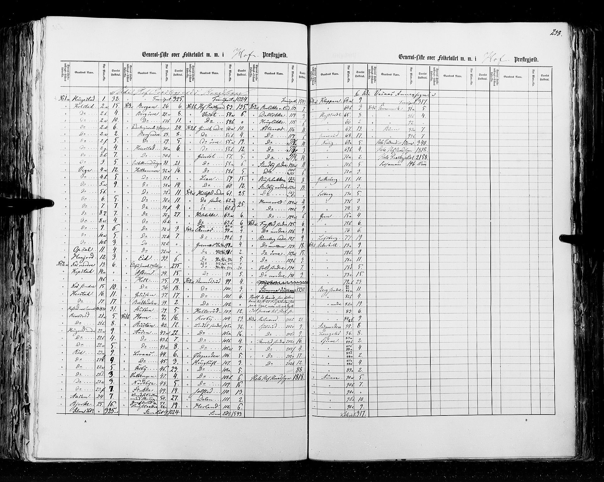 RA, Census 1855, vol. 2: Kristians amt, Buskerud amt og Jarlsberg og Larvik amt, 1855, p. 238