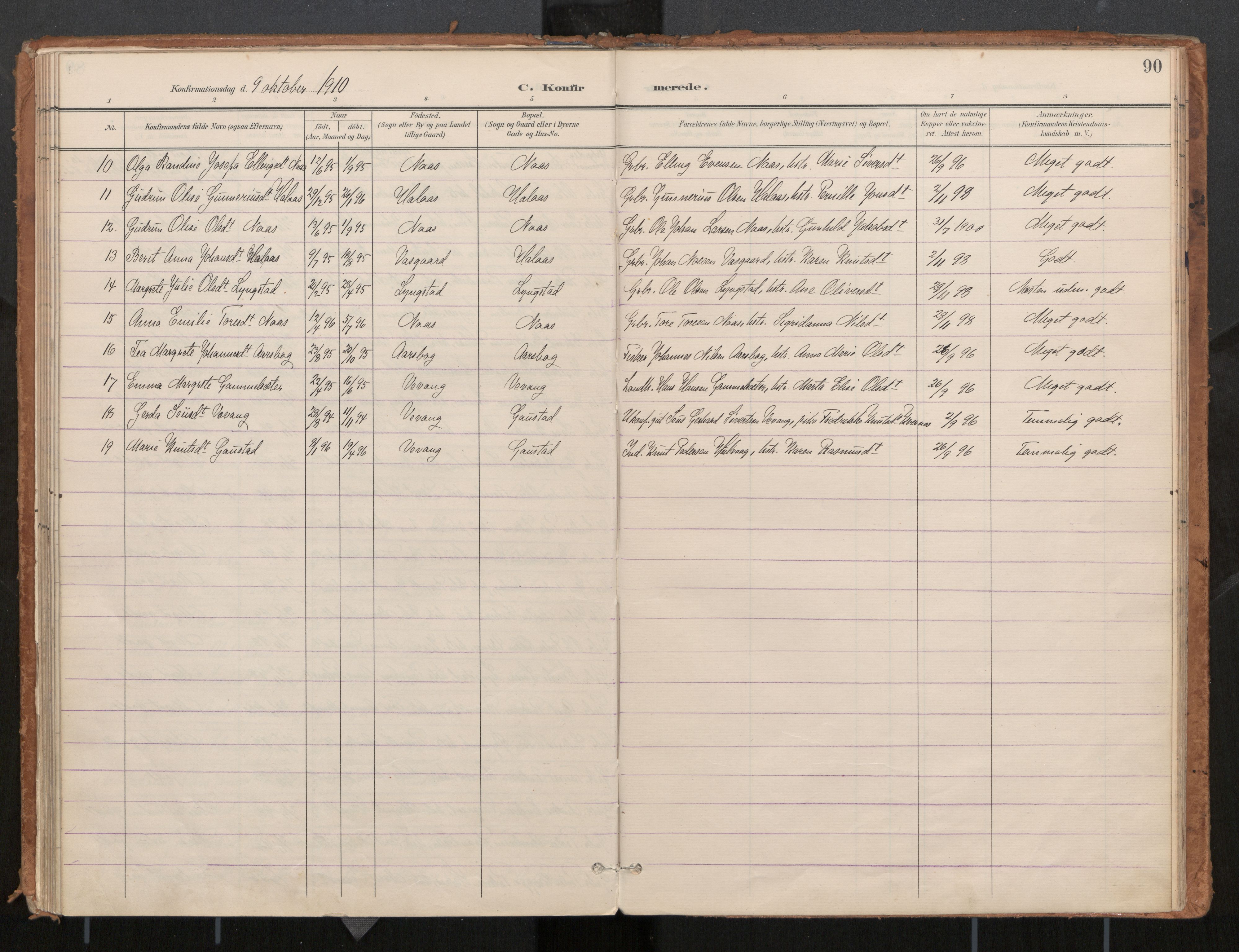 Ministerialprotokoller, klokkerbøker og fødselsregistre - Møre og Romsdal, SAT/A-1454/571/L0836a: Parish register (official) no. 571A02, 1898-1910, p. 90