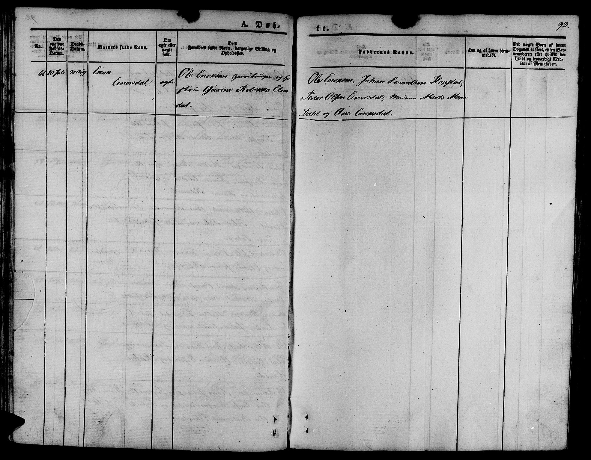 Ministerialprotokoller, klokkerbøker og fødselsregistre - Sør-Trøndelag, SAT/A-1456/657/L0703: Parish register (official) no. 657A04, 1831-1846, p. 93