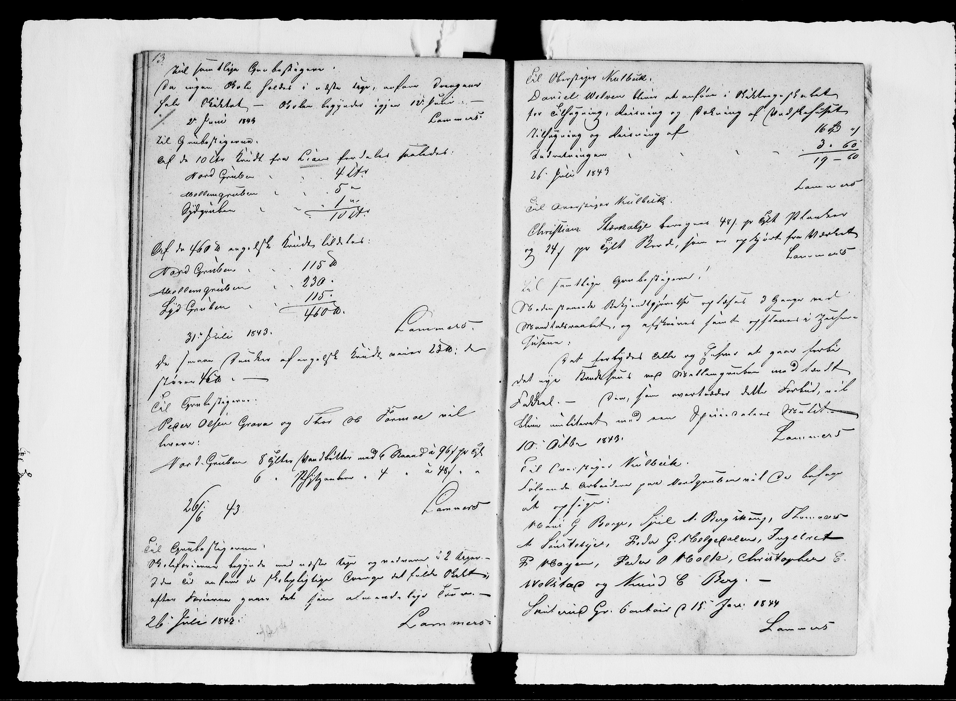 Modums Blaafarveværk, AV/RA-PA-0157/G/Ge/L0312/0001: -- / Journal for Nordgruberne, 1840-1844, p. 16