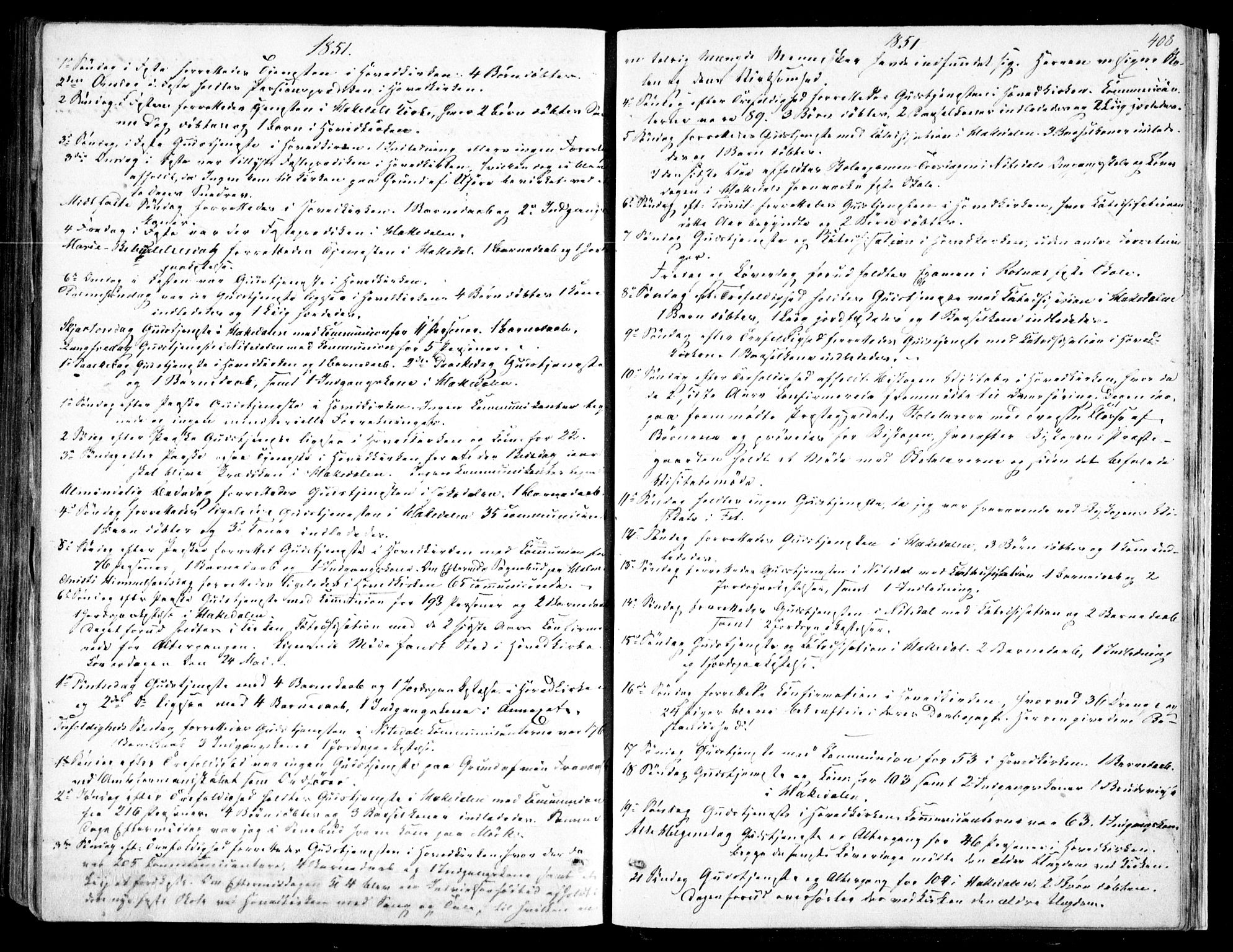 Nittedal prestekontor Kirkebøker, SAO/A-10365a/F/Fa/L0005: Parish register (official) no. I 5, 1850-1862, p. 408