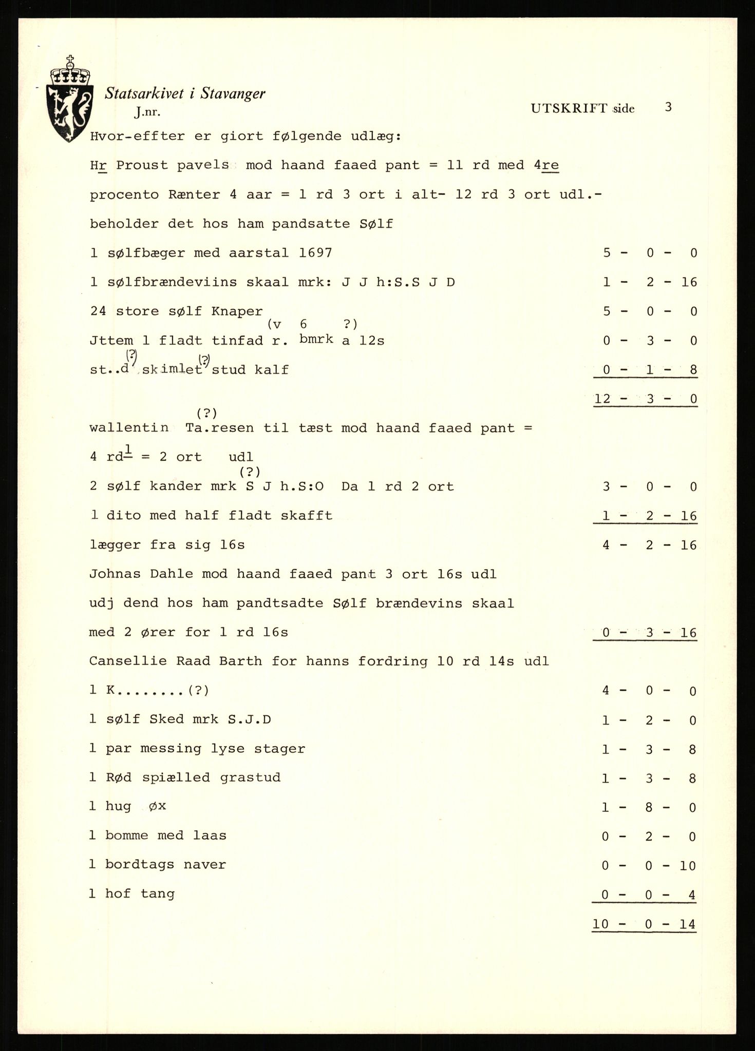 Statsarkivet i Stavanger, AV/SAST-A-101971/03/Y/Yj/L0097: Avskrifter sortert etter gårdsnavn: Vågen - Øiestad, 1750-1930, p. 449