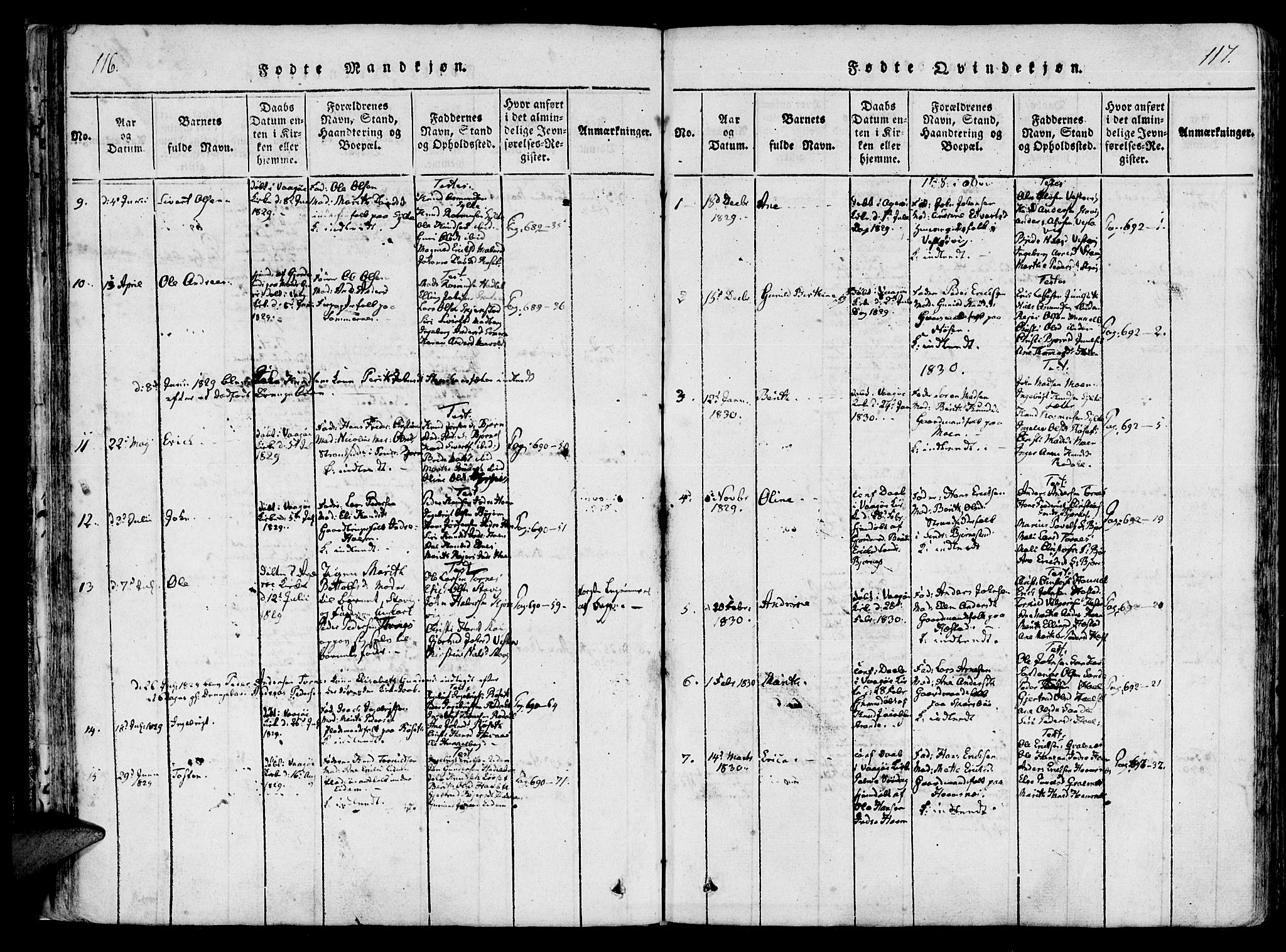 Ministerialprotokoller, klokkerbøker og fødselsregistre - Møre og Romsdal, AV/SAT-A-1454/565/L0747: Parish register (official) no. 565A01, 1817-1844, p. 116-117
