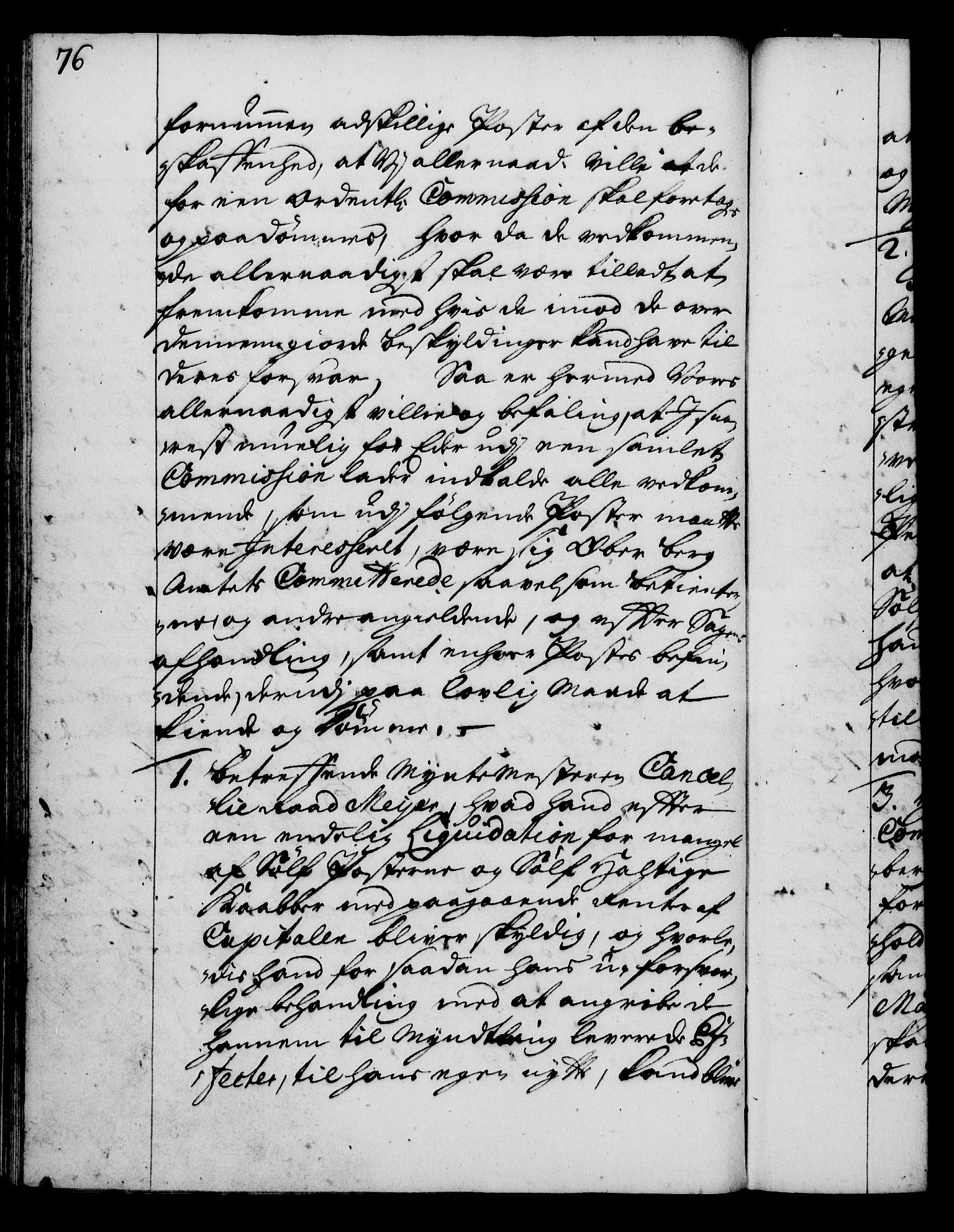 Rentekammeret, Kammerkanselliet, RA/EA-3111/G/Gg/Gga/L0003: Norsk ekspedisjonsprotokoll med register (merket RK 53.3), 1727-1734, p. 76