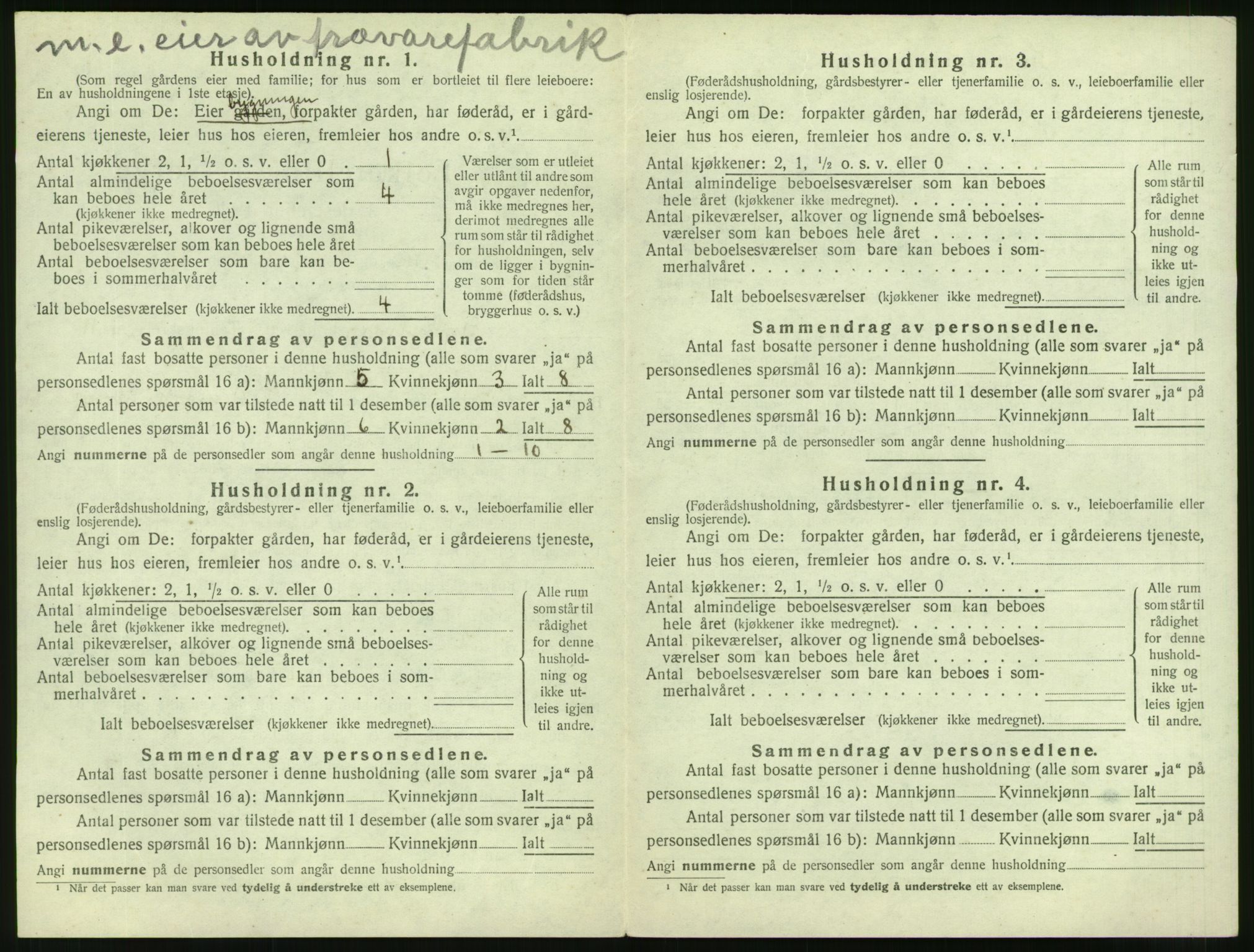 SAT, 1920 census for Sykkylven, 1920, p. 826