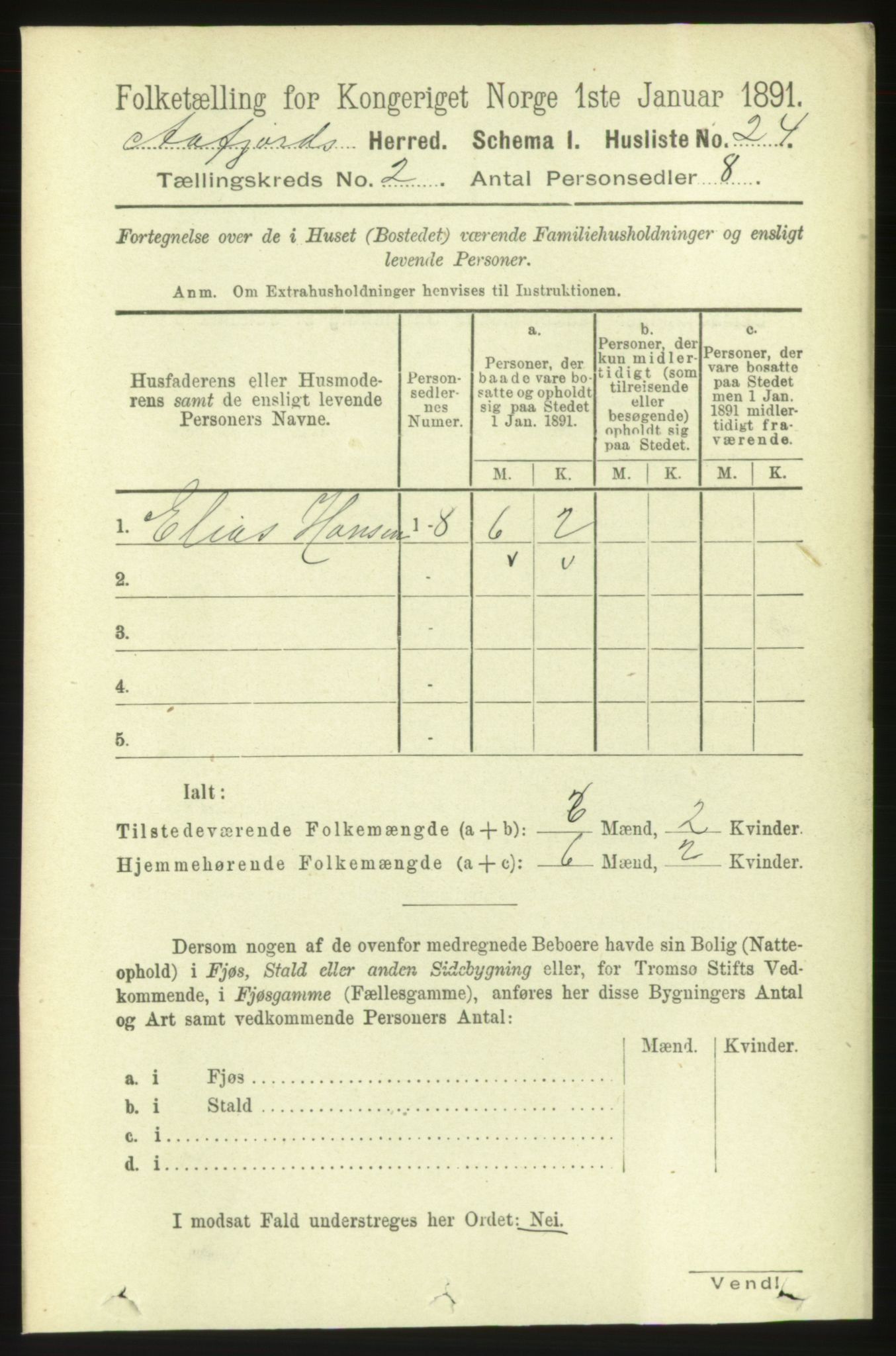 RA, 1891 census for 1630 Åfjord, 1891, p. 371