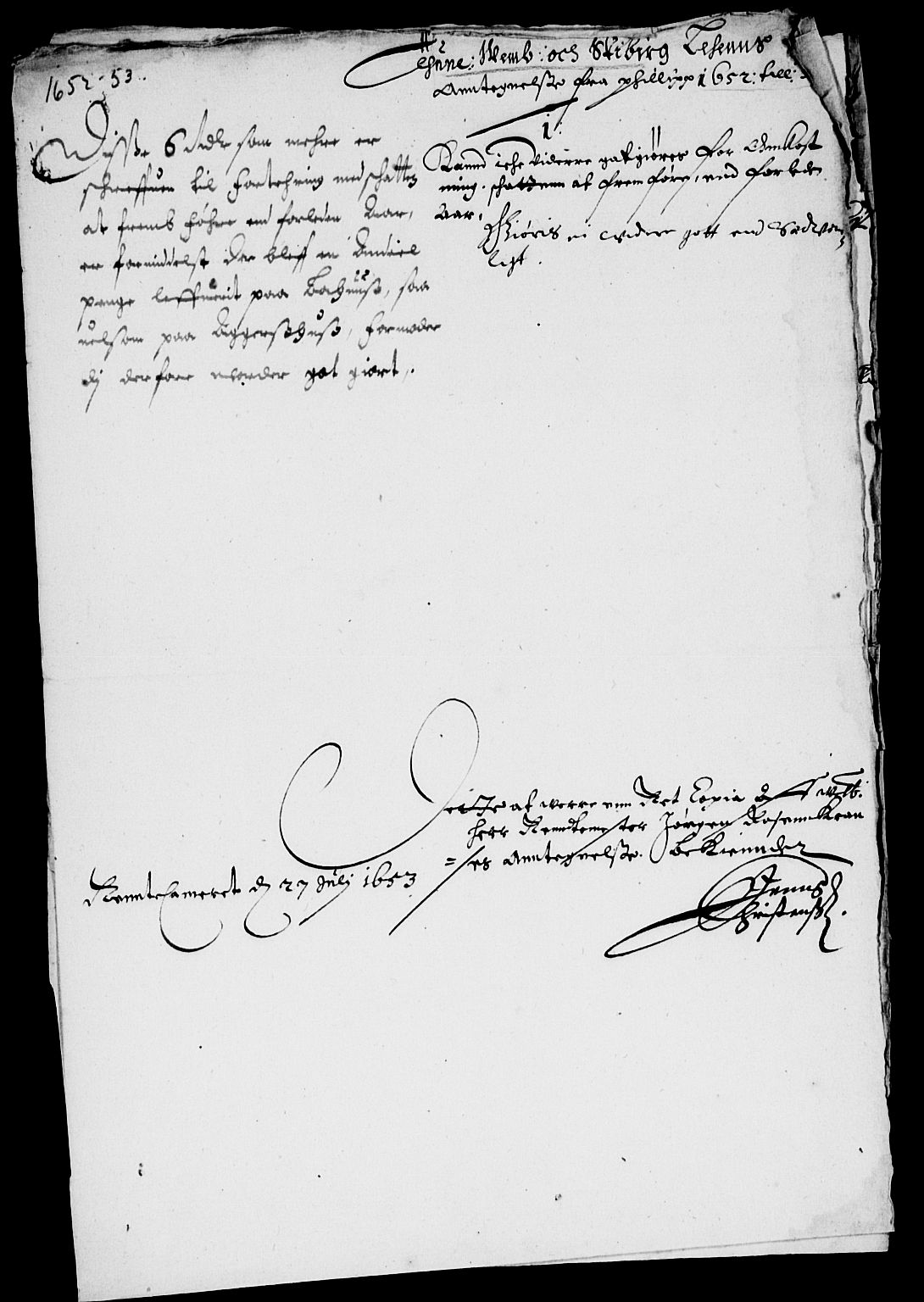 Rentekammeret inntil 1814, Reviderte regnskaper, Lensregnskaper, AV/RA-EA-5023/R/Rb/Rbc/L0008: Tune, Åbygge og Veme len, 1651-1657