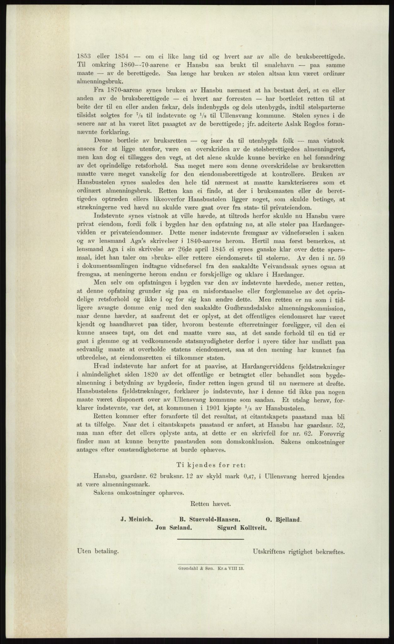 Høyfjellskommisjonen, AV/RA-S-1546/X/Xa/L0001: Nr. 1-33, 1909-1953, p. 519