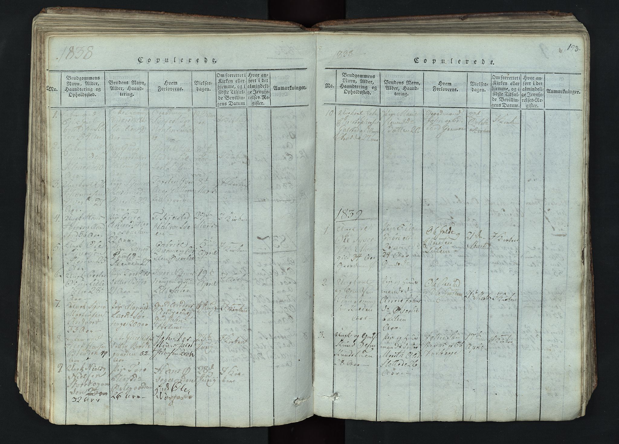 Lom prestekontor, SAH/PREST-070/L/L0002: Parish register (copy) no. 2, 1815-1844, p. 193