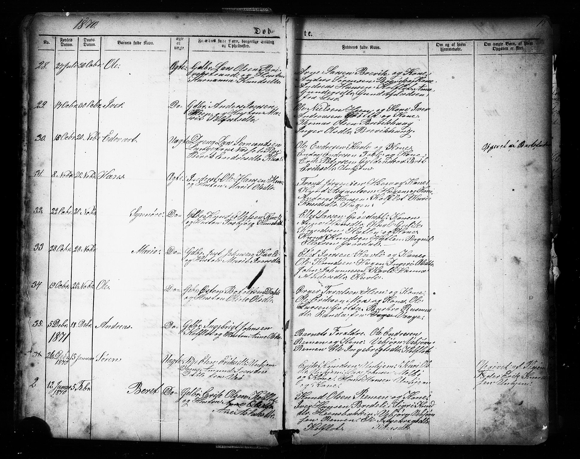 Ministerialprotokoller, klokkerbøker og fødselsregistre - Møre og Romsdal, SAT/A-1454/545/L0588: Parish register (copy) no. 545C02, 1867-1902, p. 15