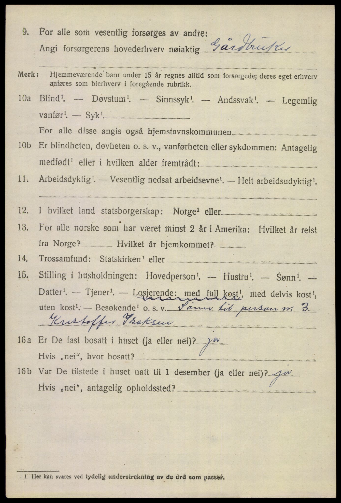 SAKO, 1920 census for Eidanger, 1920, p. 7507