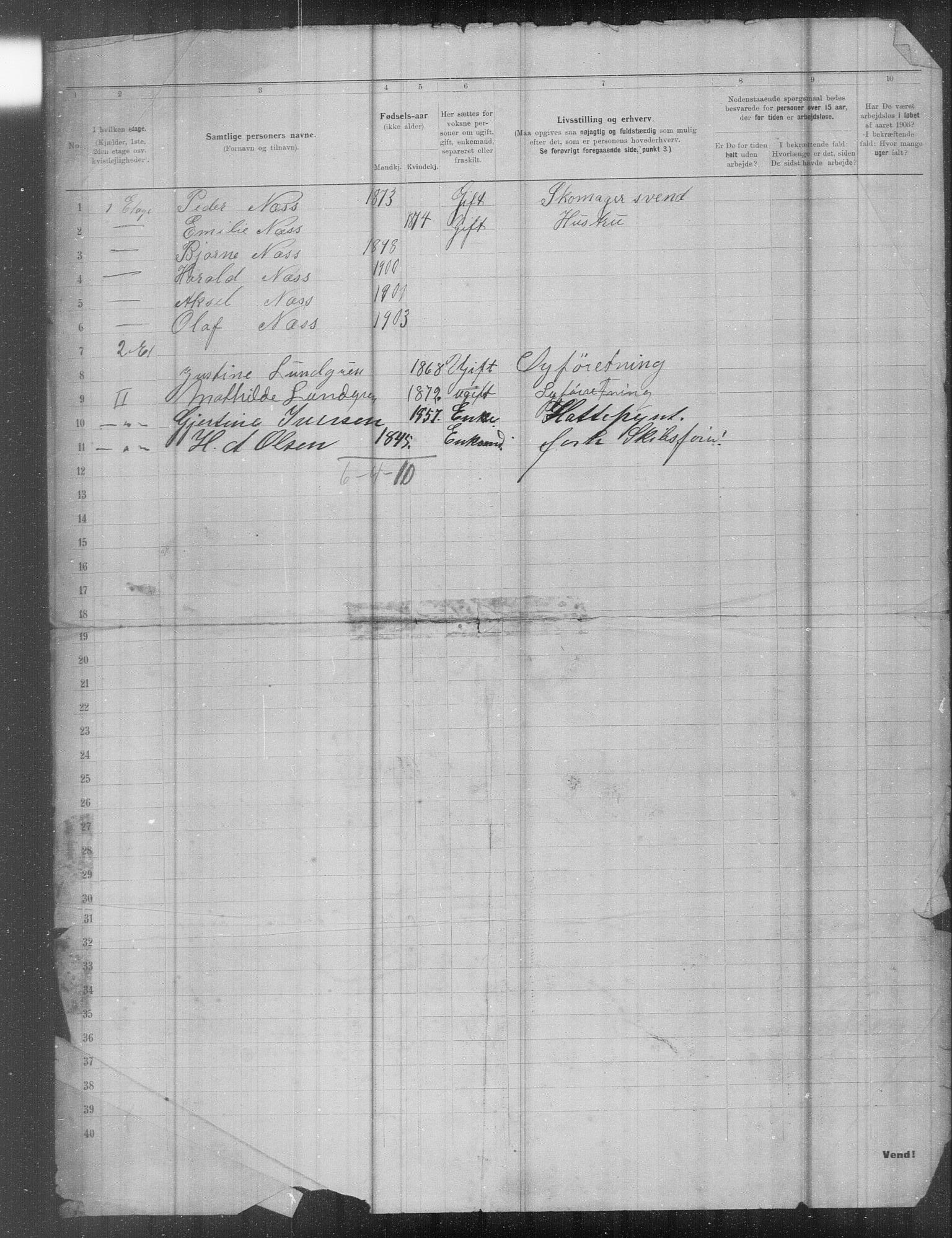 OBA, Municipal Census 1903 for Kristiania, 1903, p. 24968