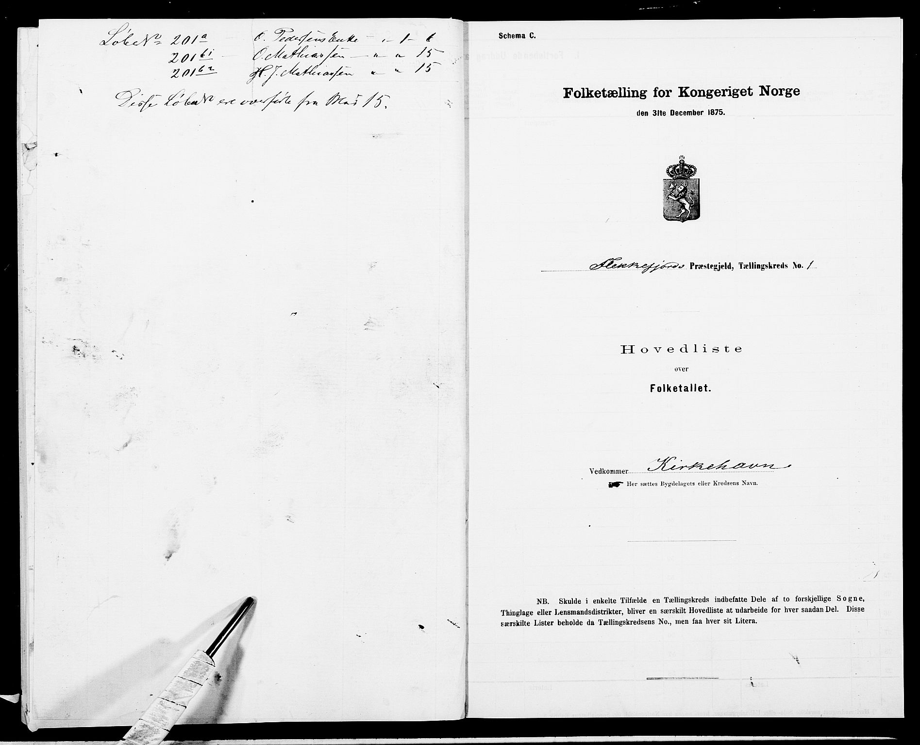 SAK, 1875 census for 1042L Flekkefjord/Nes og Hidra, 1875, p. 42