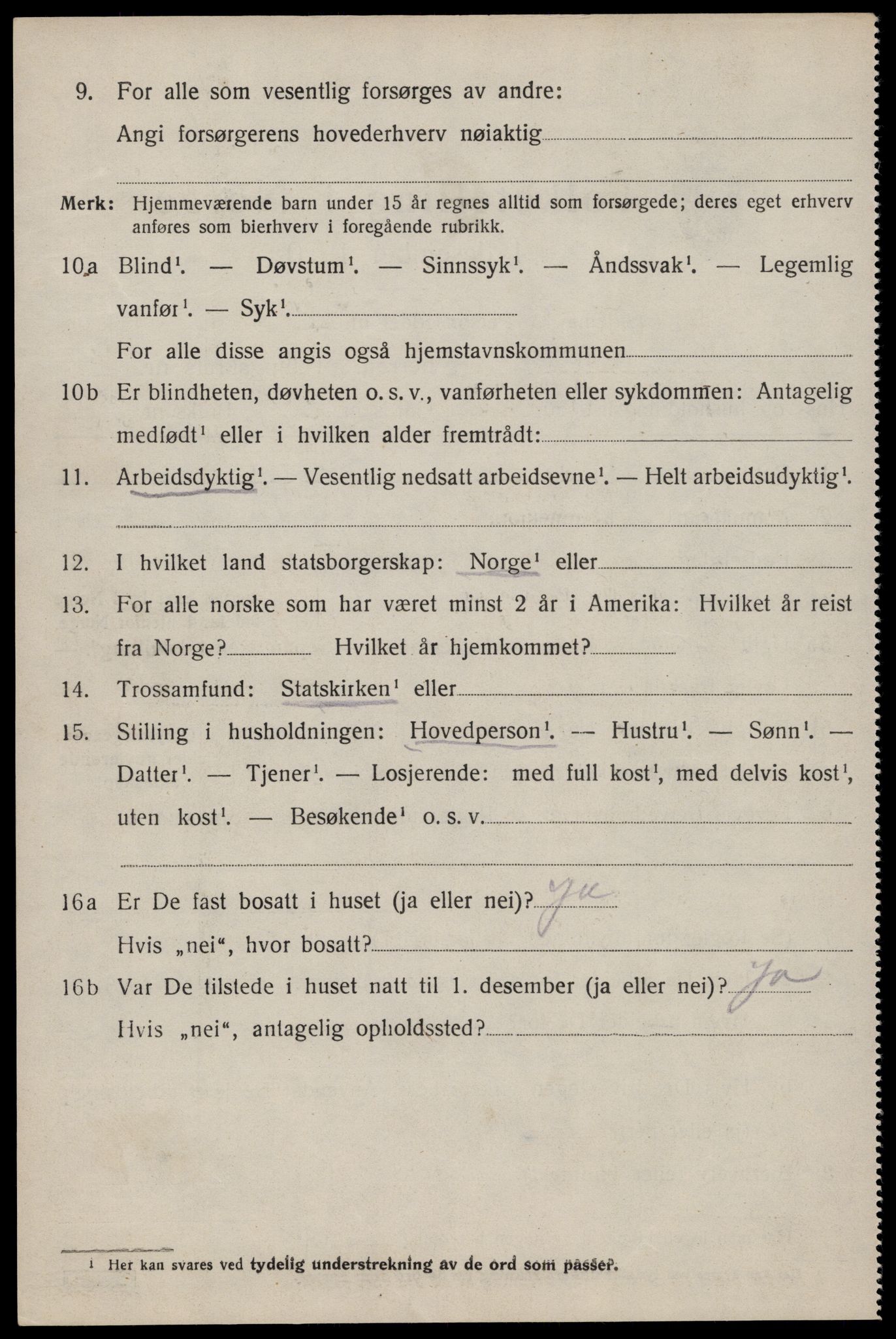 SAST, 1920 census for Hetland, 1920, p. 19404