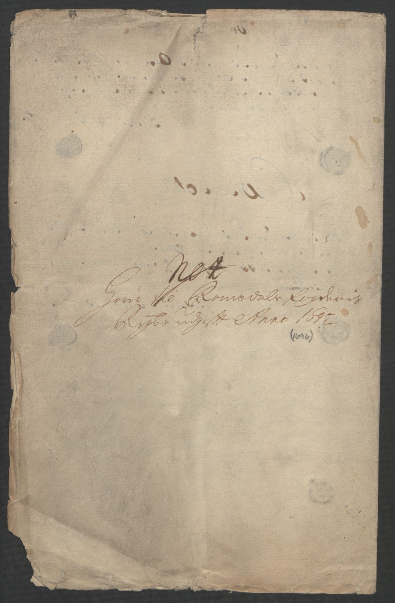 Rentekammeret inntil 1814, Reviderte regnskaper, Fogderegnskap, AV/RA-EA-4092/R55/L3652: Fogderegnskap Romsdal, 1695-1696, p. 289