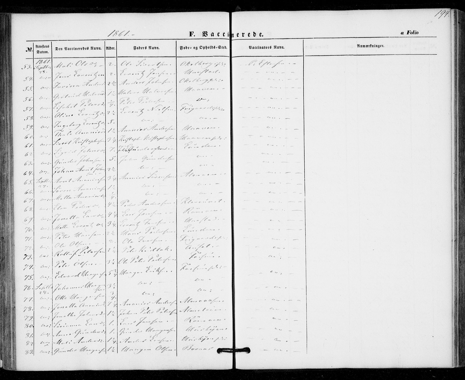 Ministerialprotokoller, klokkerbøker og fødselsregistre - Nord-Trøndelag, SAT/A-1458/703/L0028: Parish register (official) no. 703A01, 1850-1862, p. 194