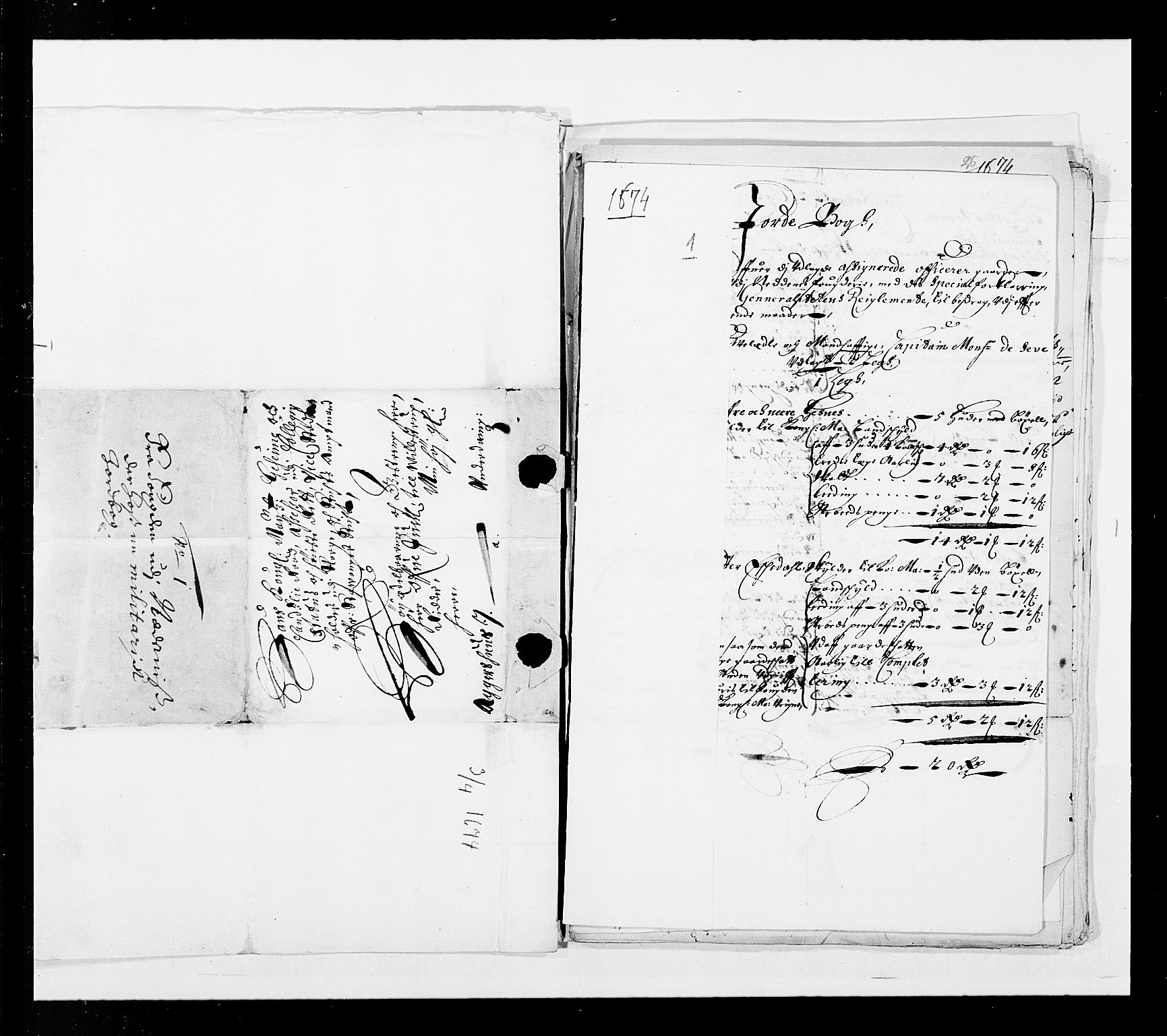 Stattholderembetet 1572-1771, AV/RA-EA-2870/Ek/L0037/0001: Jordebøker 1662-1720: / Forskjellige jordebøker og matrikler, 1674-1720, p. 3