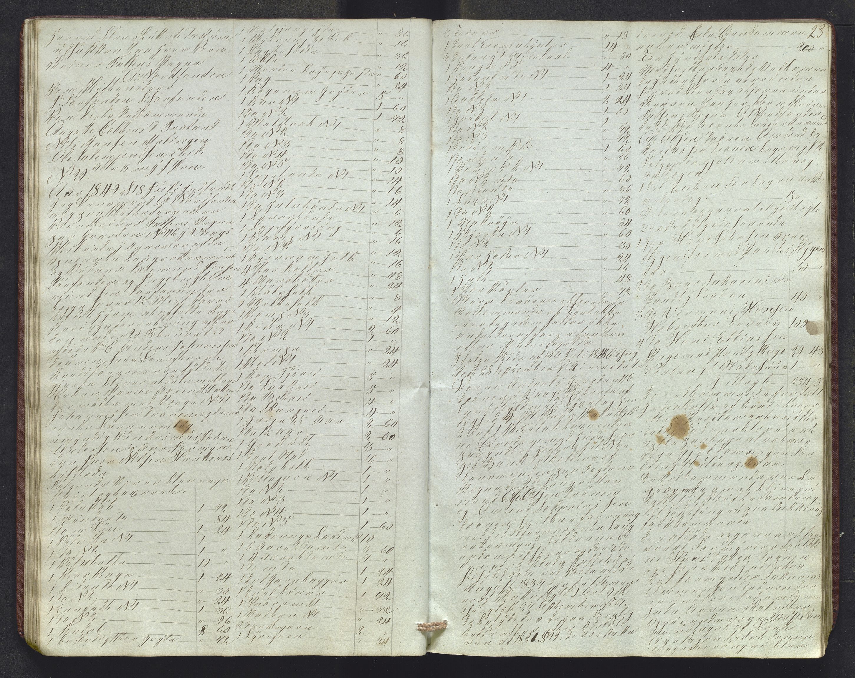 Lensmannen i Sund og Austevoll, AV/SAB-A-35201/0006/L0009: Registreringsprotokoll, 1848-1863, p. 22b-23a