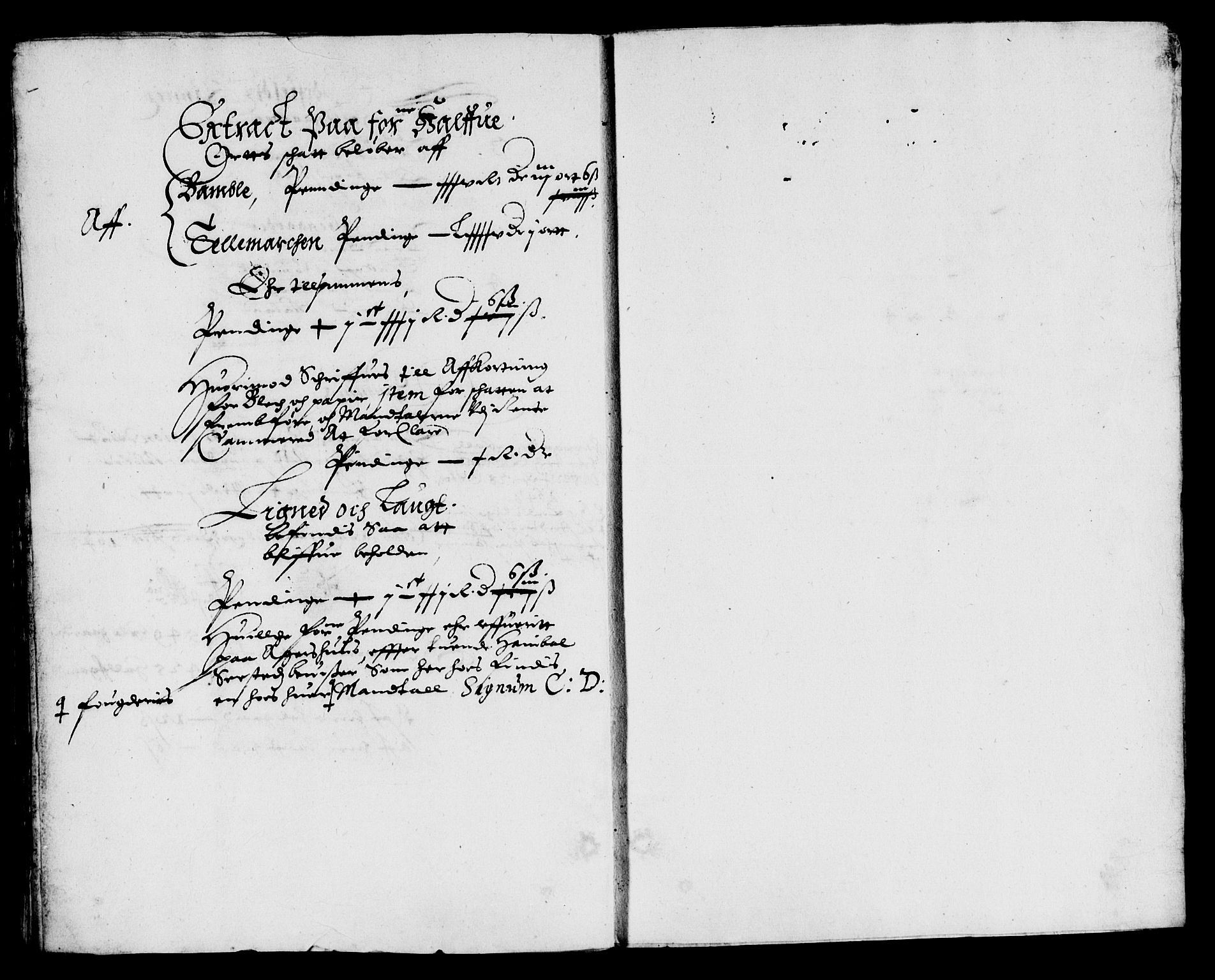 Rentekammeret inntil 1814, Reviderte regnskaper, Lensregnskaper, AV/RA-EA-5023/R/Rb/Rbp/L0029: Bratsberg len, 1643-1644