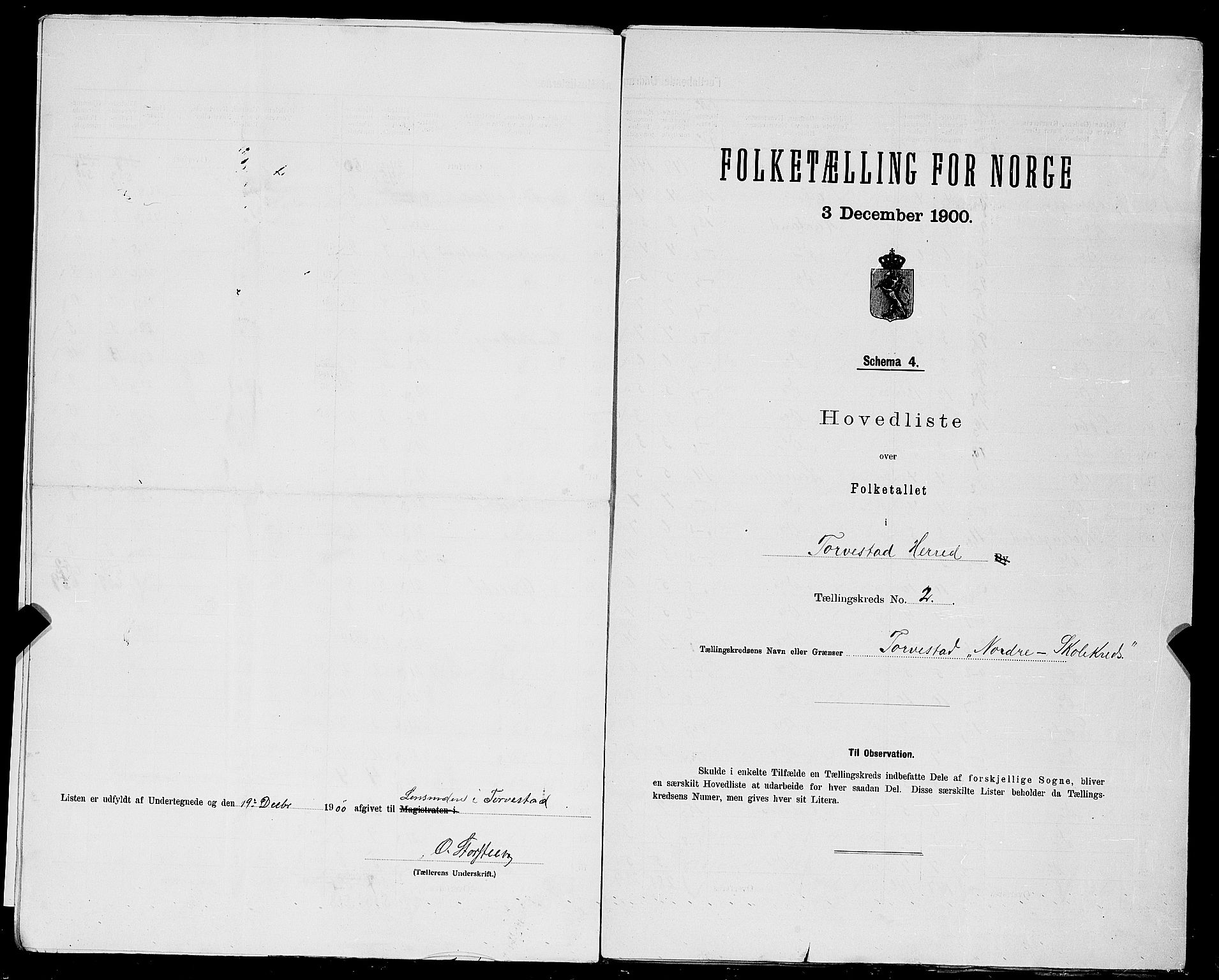 SAST, 1900 census for Torvastad, 1900, p. 15