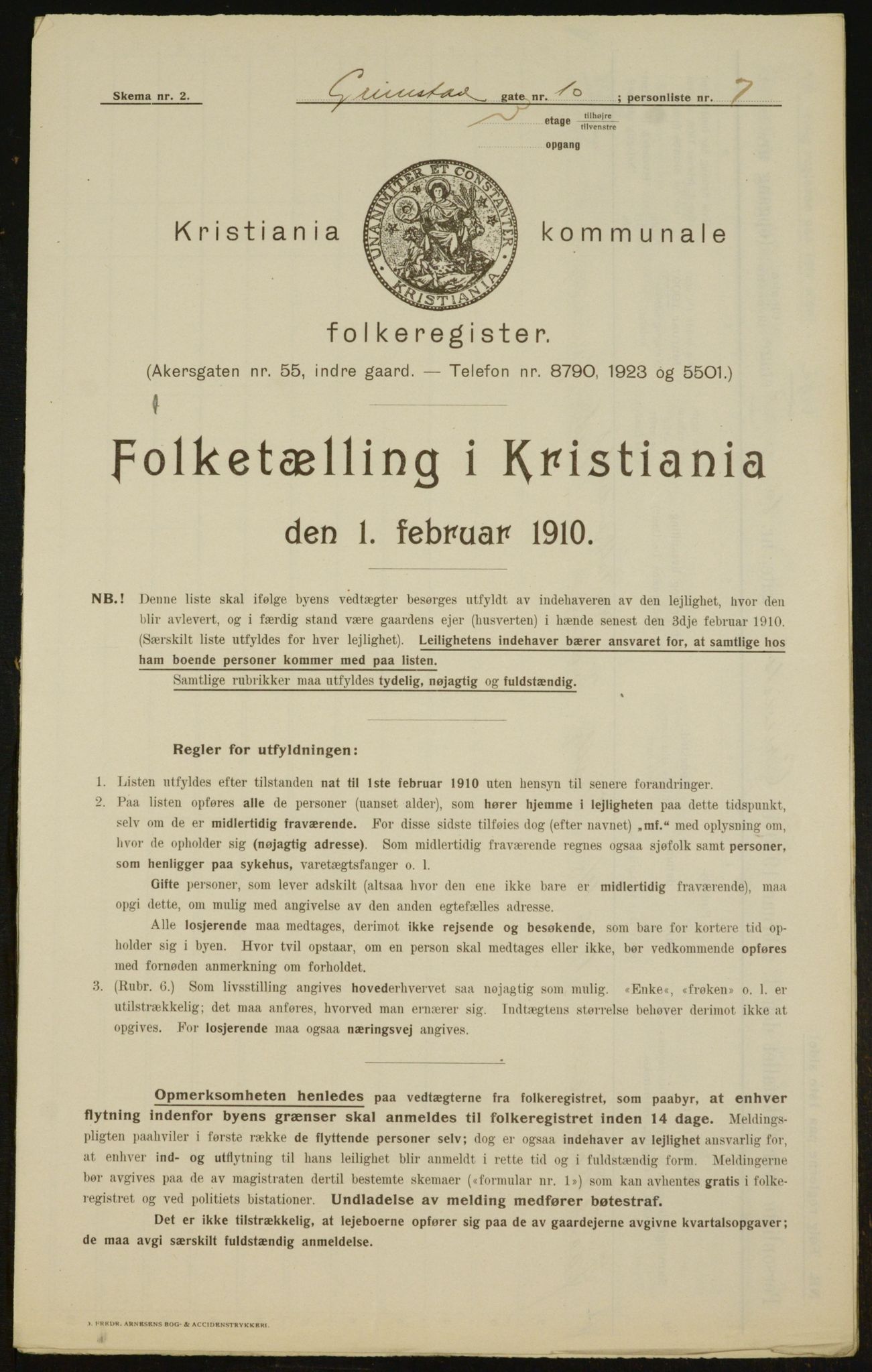 OBA, Municipal Census 1910 for Kristiania, 1910, p. 28479