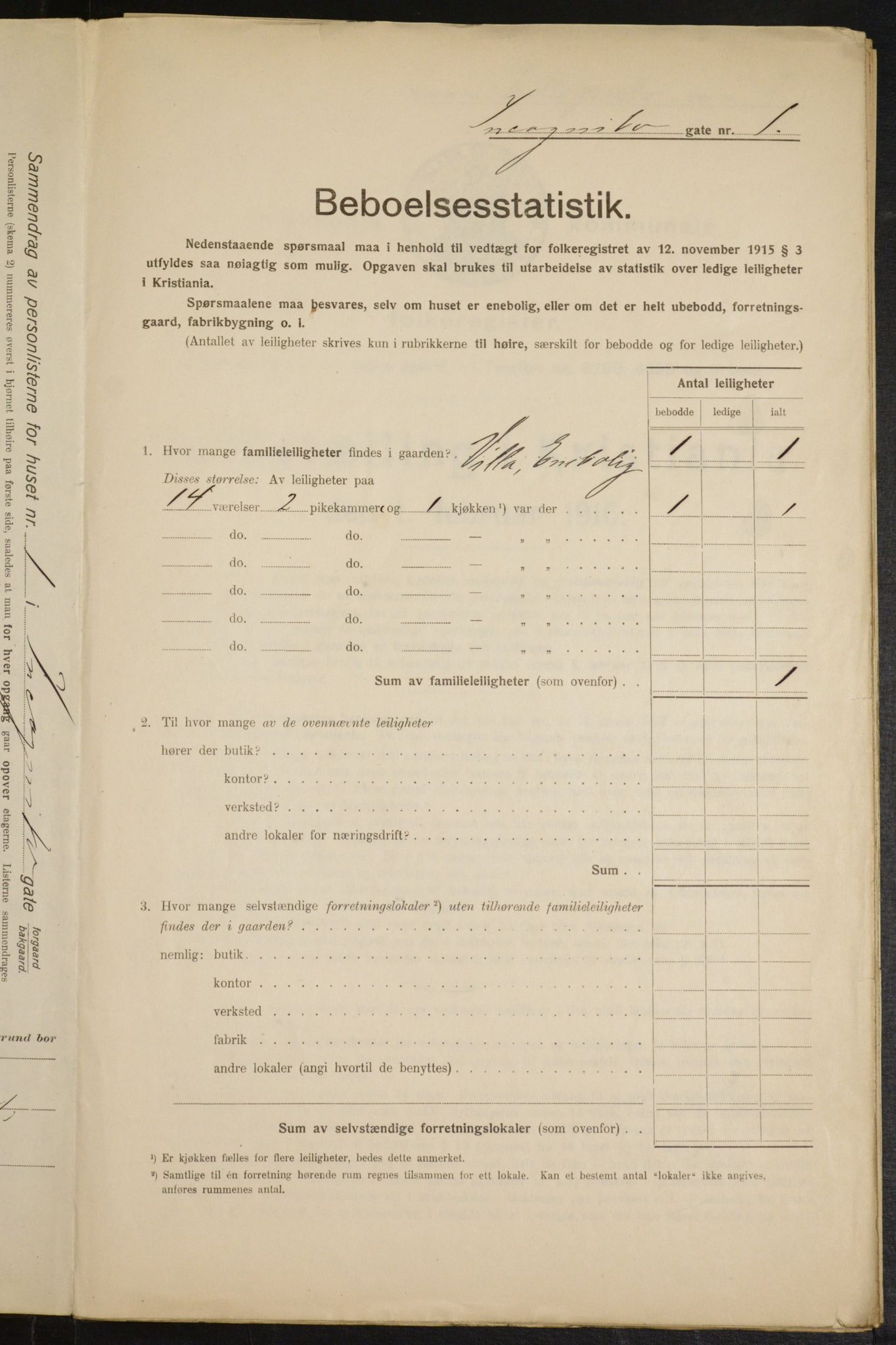 OBA, Municipal Census 1916 for Kristiania, 1916, p. 44931
