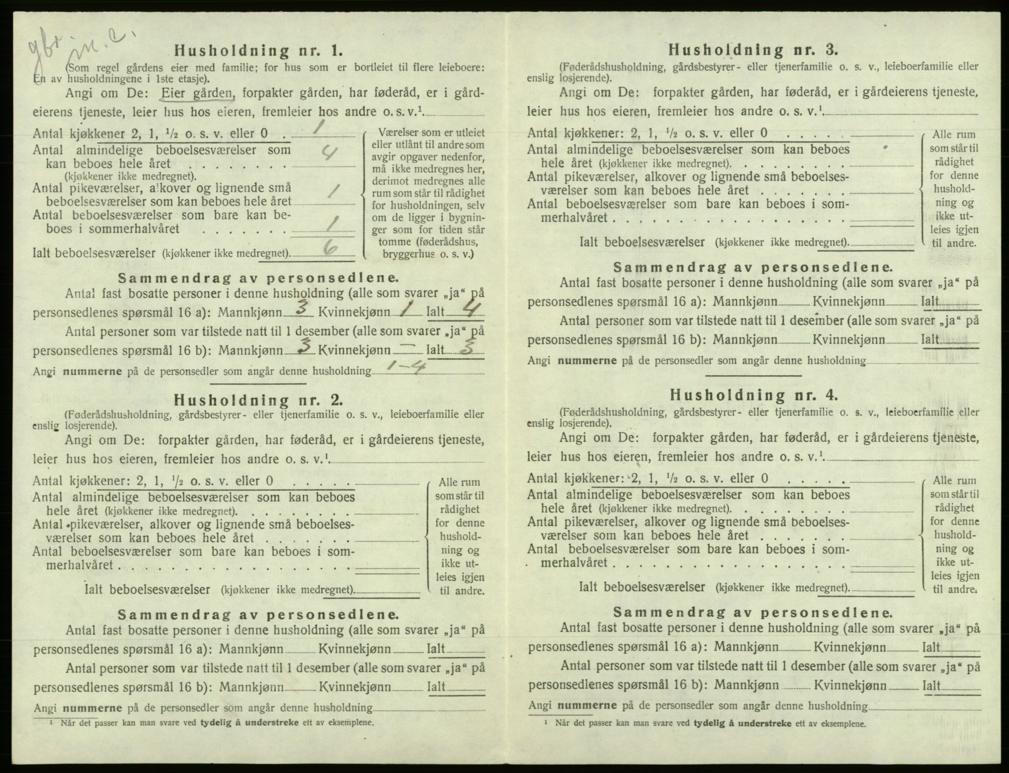SAB, 1920 census for Fusa, 1920, p. 169